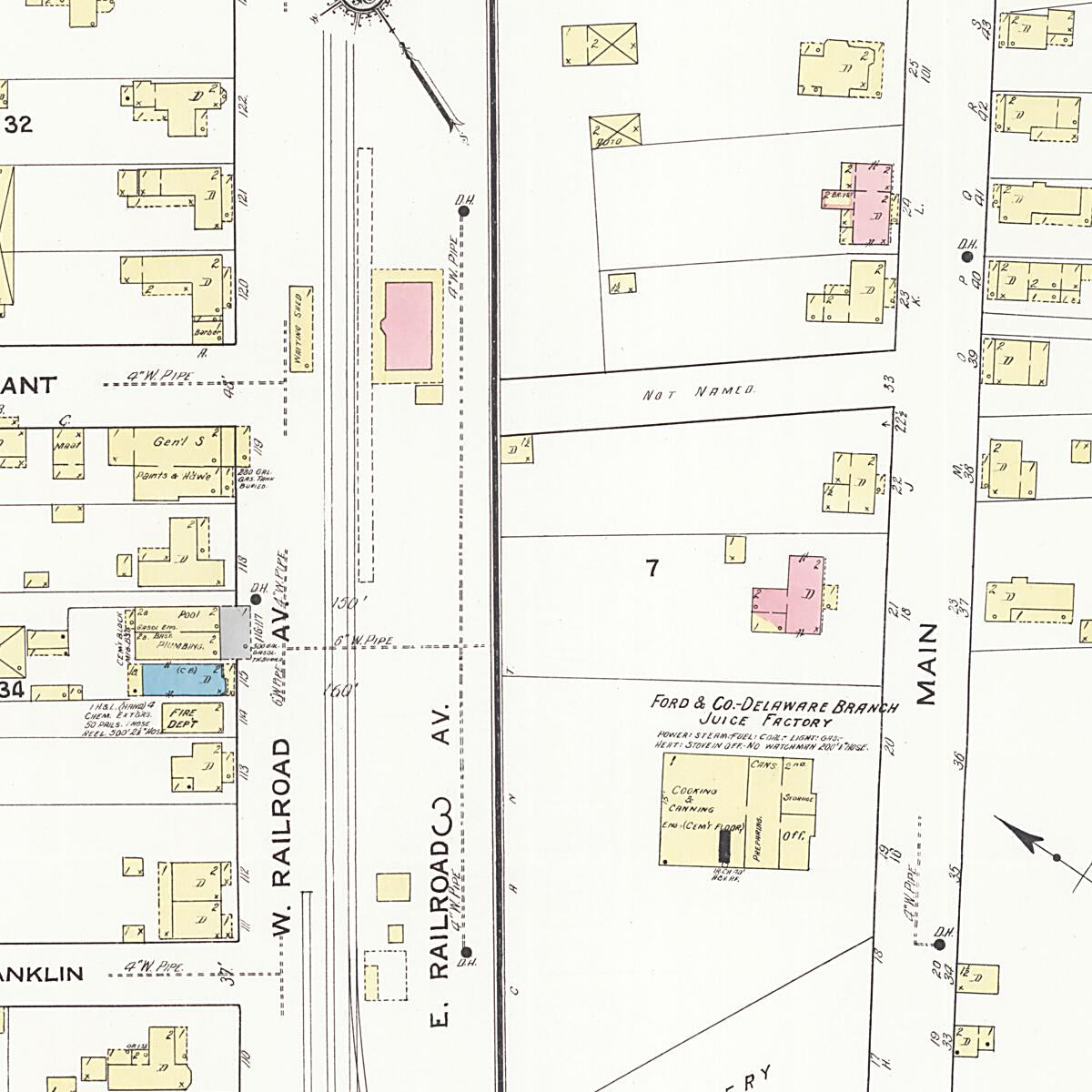 This old map of Camden, Kent County, Wyoming was created by Sanborn Map Company in 1919