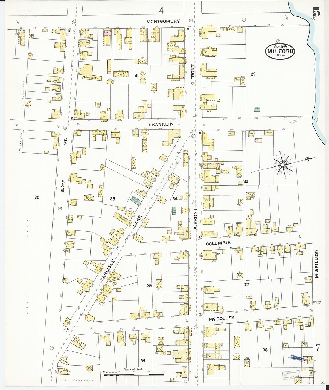This old map of Sussex Counties, Delaware was created by Sanborn Map Company in 1904