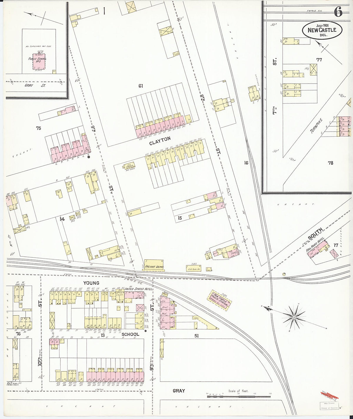 New Castle, New Castle County, Delaware 1901 (Sheet 6 of 7) by Relic Map Company