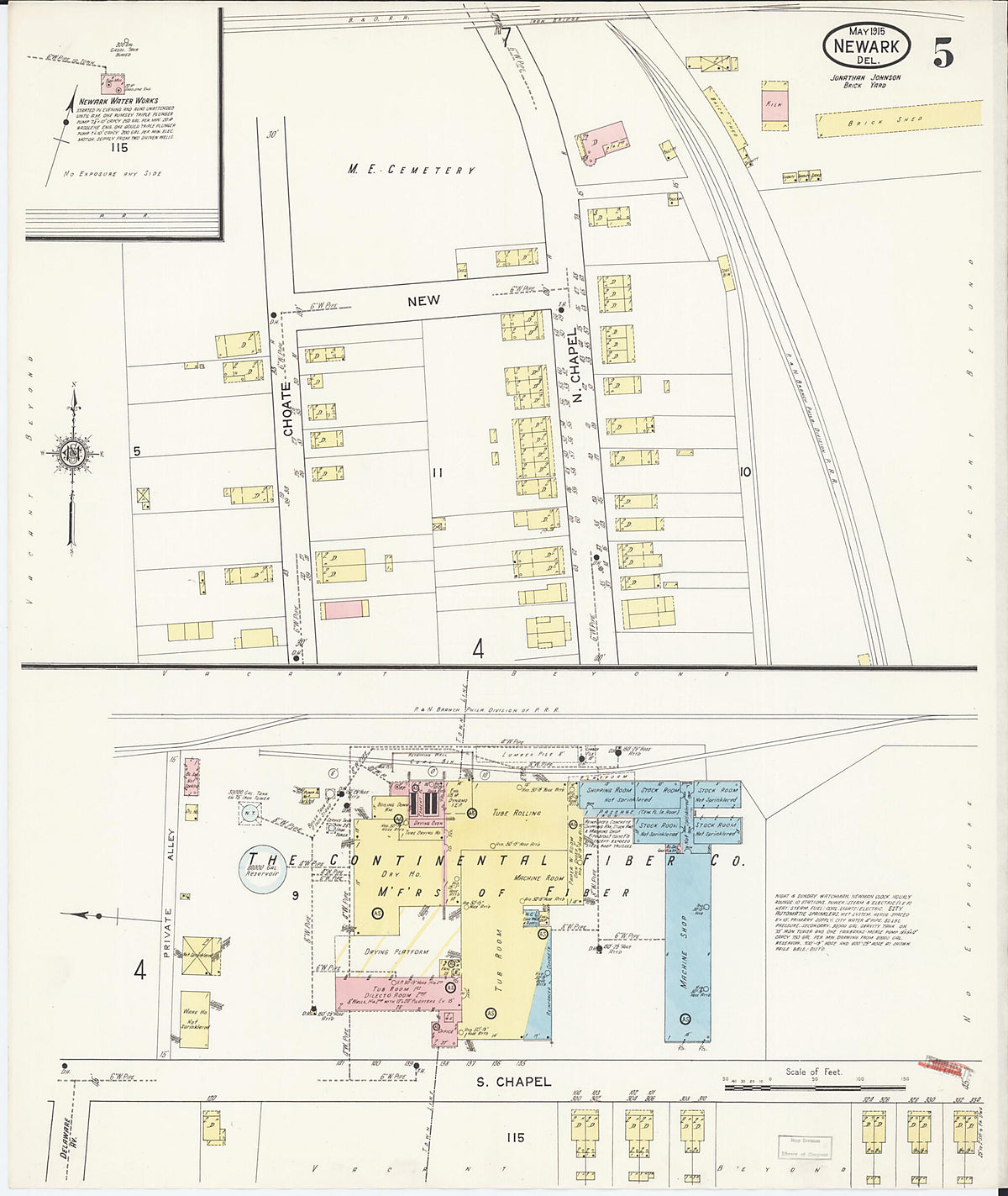 Newark, Castle County, Delaware 1915 (Sheet 5 of 9) by Relic Map Company