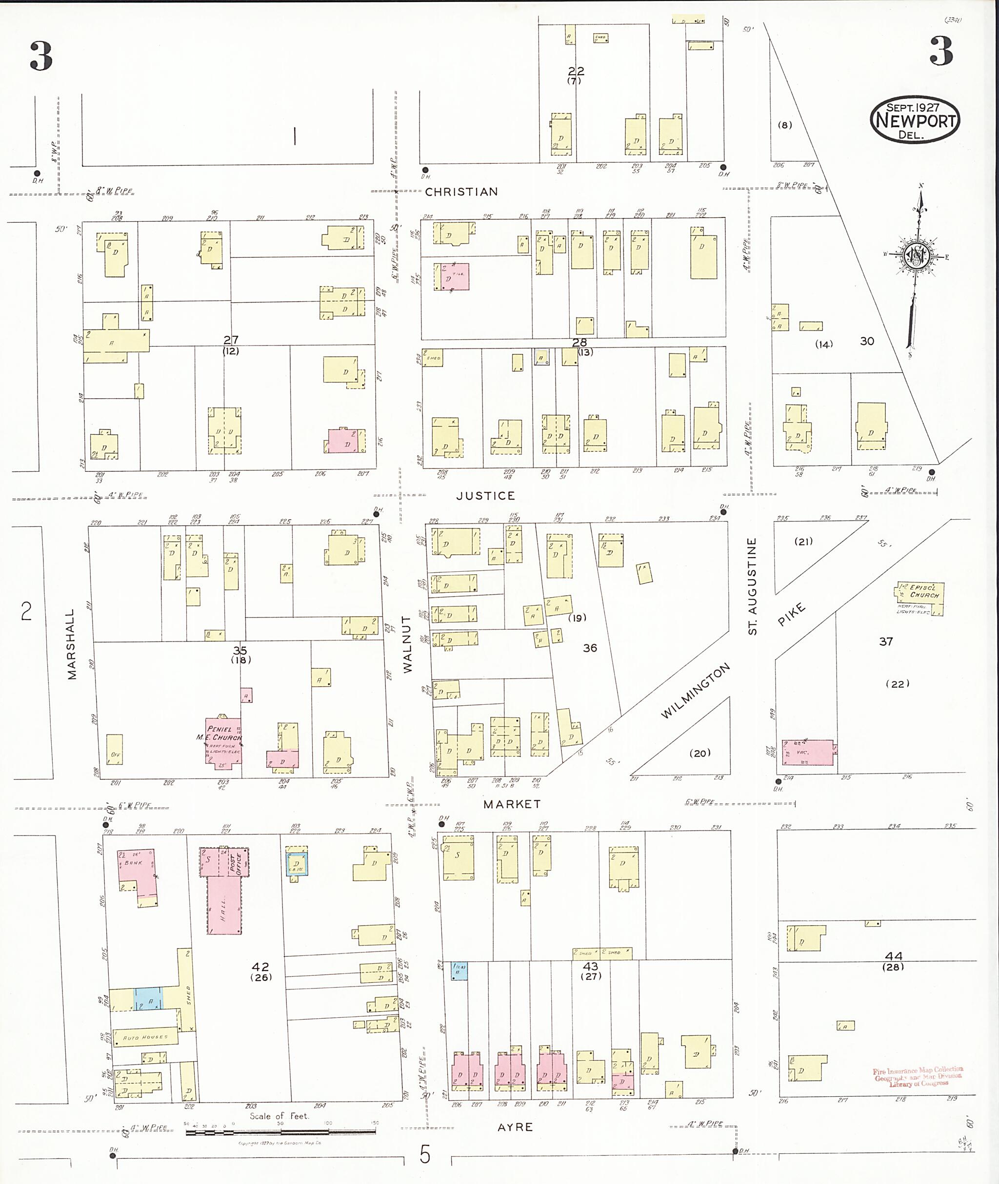 This old map of Richardson Park, New Castle County, Delaware was created by Sanborn Map Company in 1927