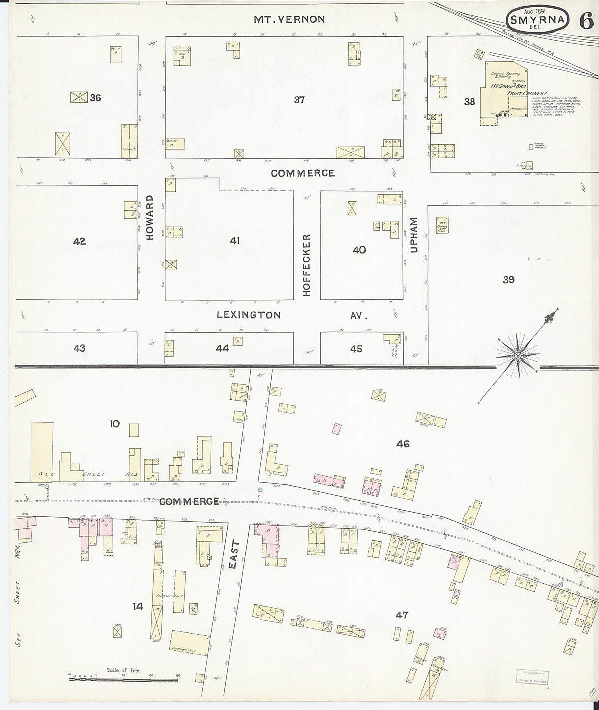 Smyrna, Kent County, Delaware 1891 (Sheet 6 of 6) by Relic Map Company