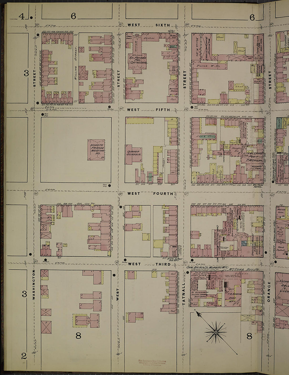 This old map of Wilmington, New Castle County, Delaware was created by Sanborn Map Company in 1884
