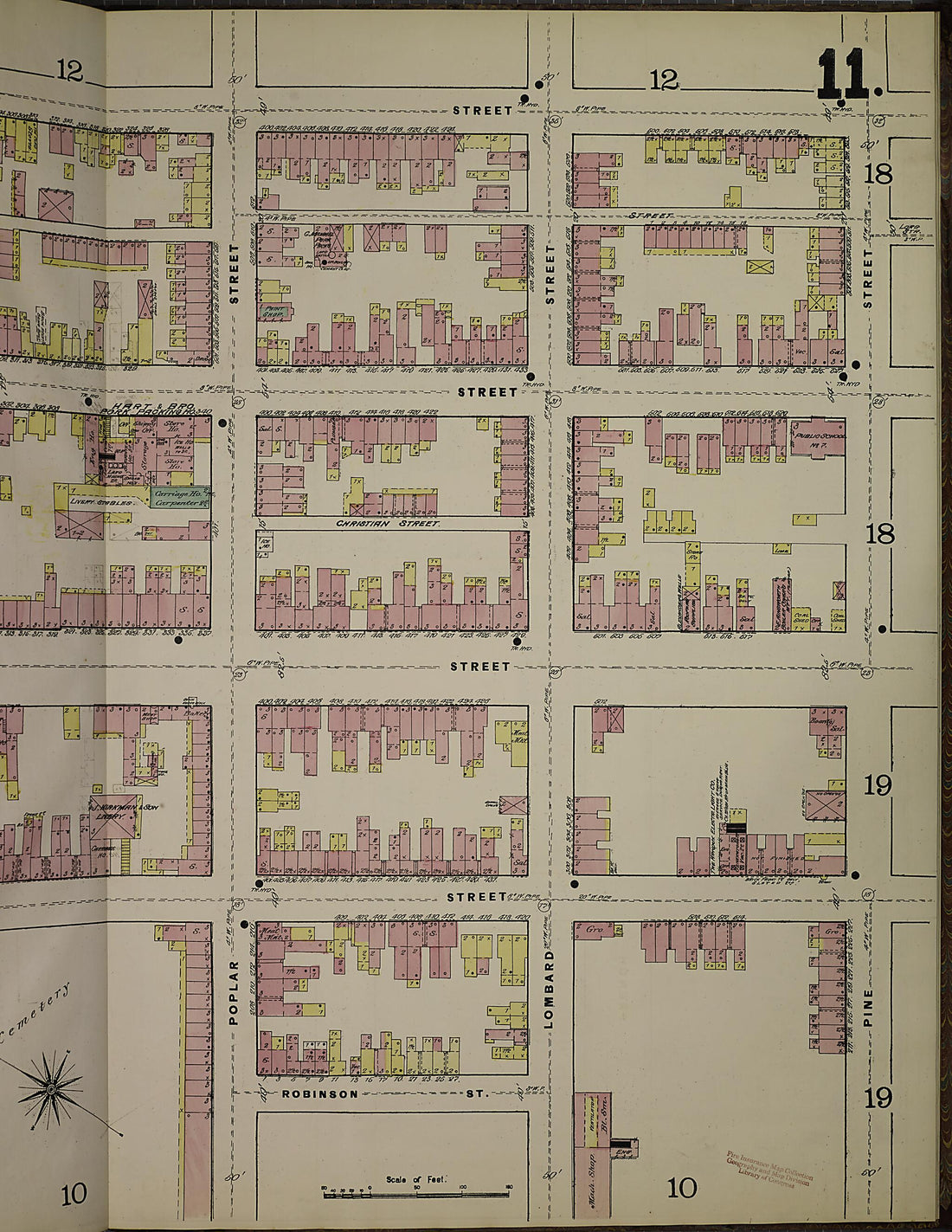 This old map of Wilmington, New Castle County, Delaware was created by Sanborn Map Company in 1884
