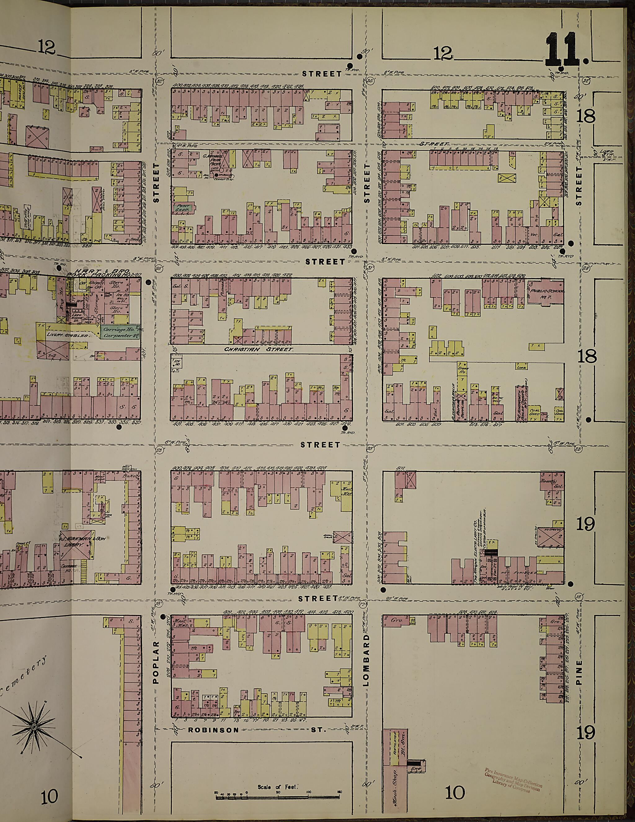 This old map of Wilmington, New Castle County, Delaware was created by Sanborn Map Company in 1884