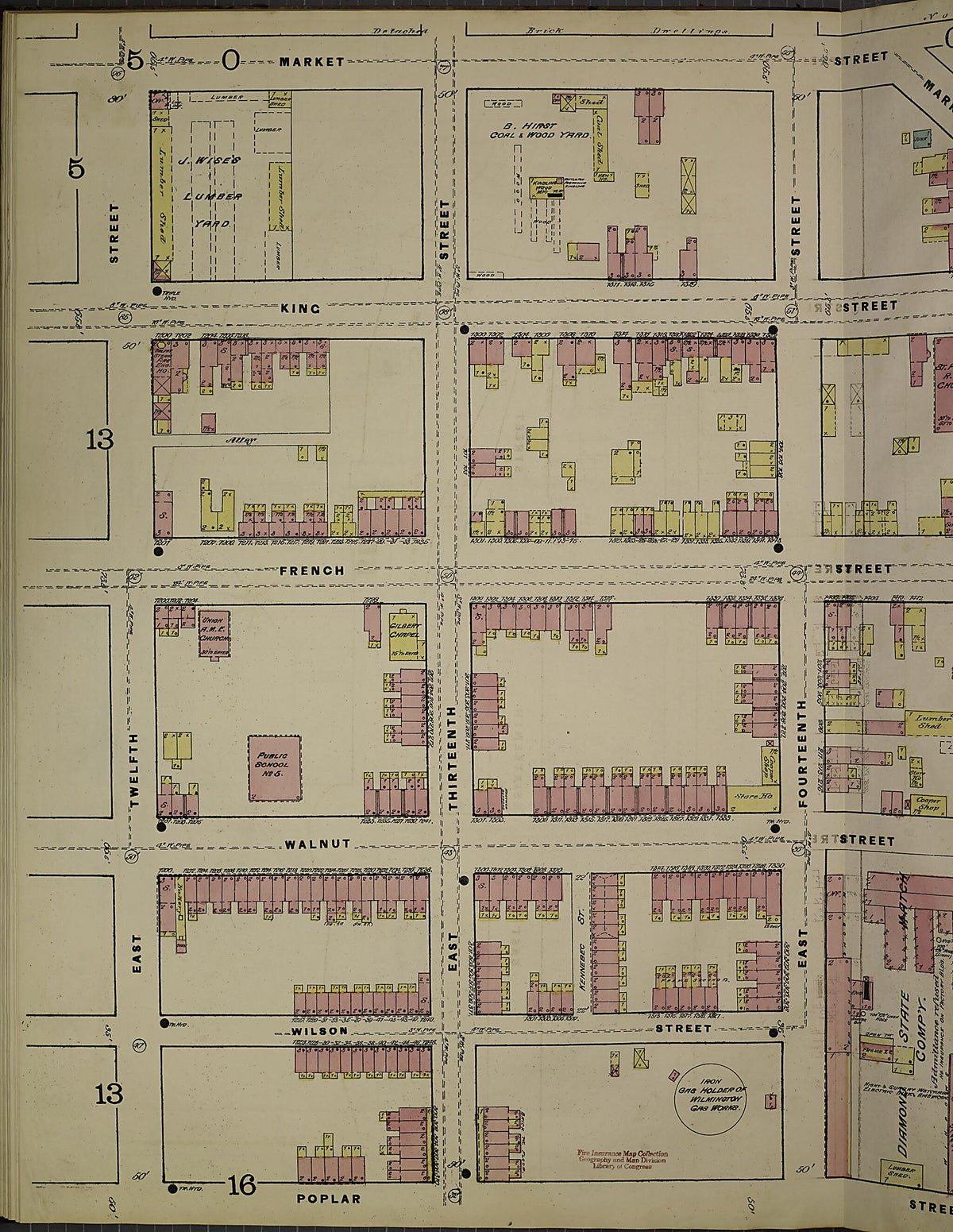 Wilmington, New Castle County, Delaware 1884 (Sheet 29) by Relic Map Company