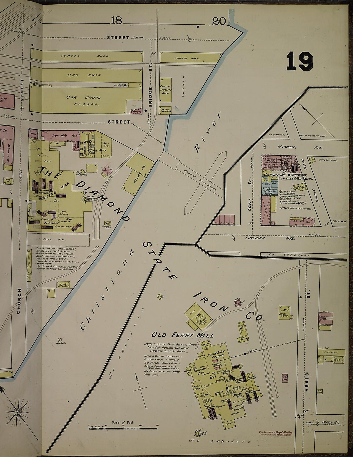 Wilmington, New Castle County, Delaware 1884 (Sheet 40) by Relic Map Company