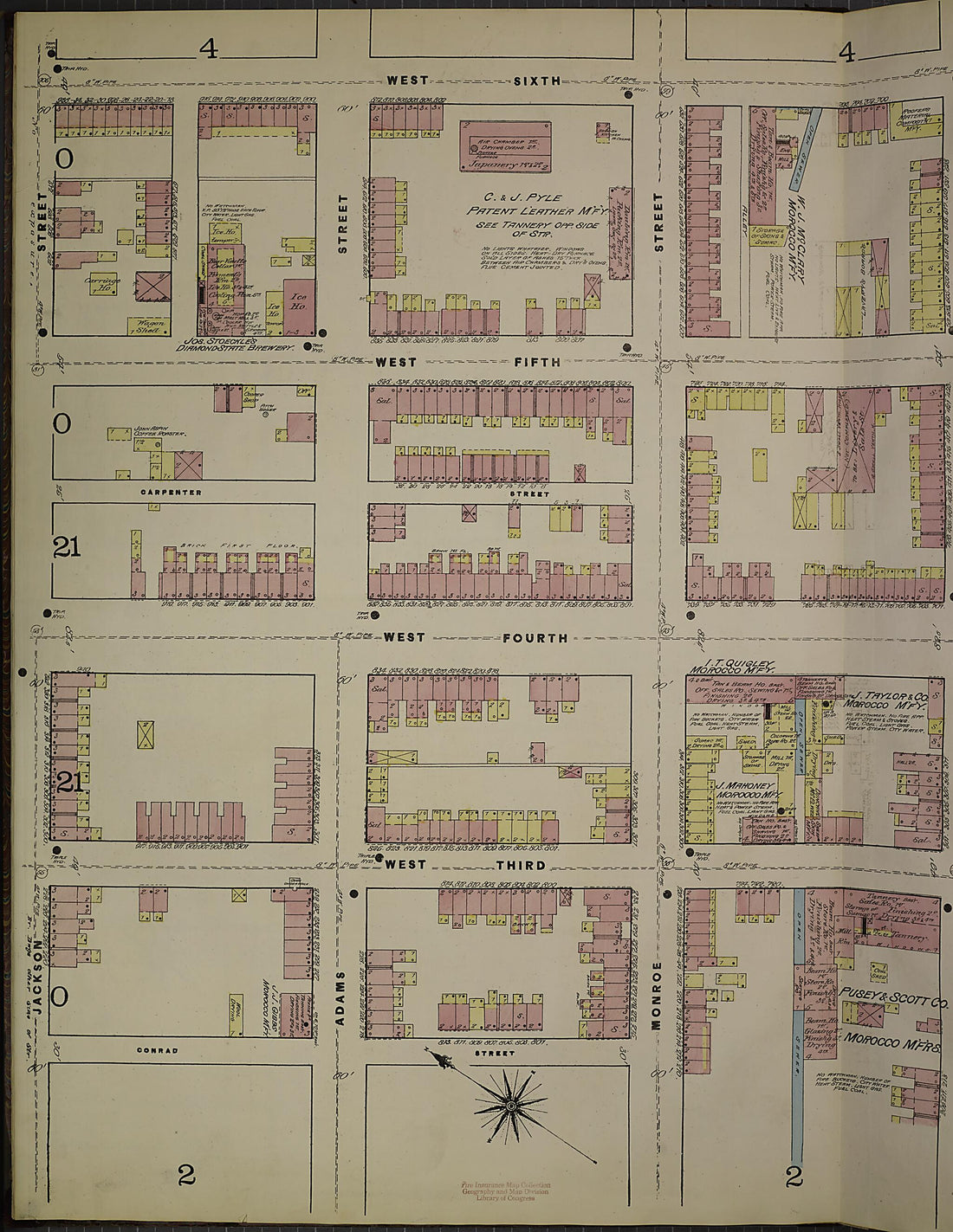 This old map of Wilmington, New Castle County, Delaware was created by Sanborn Map Company in 1884