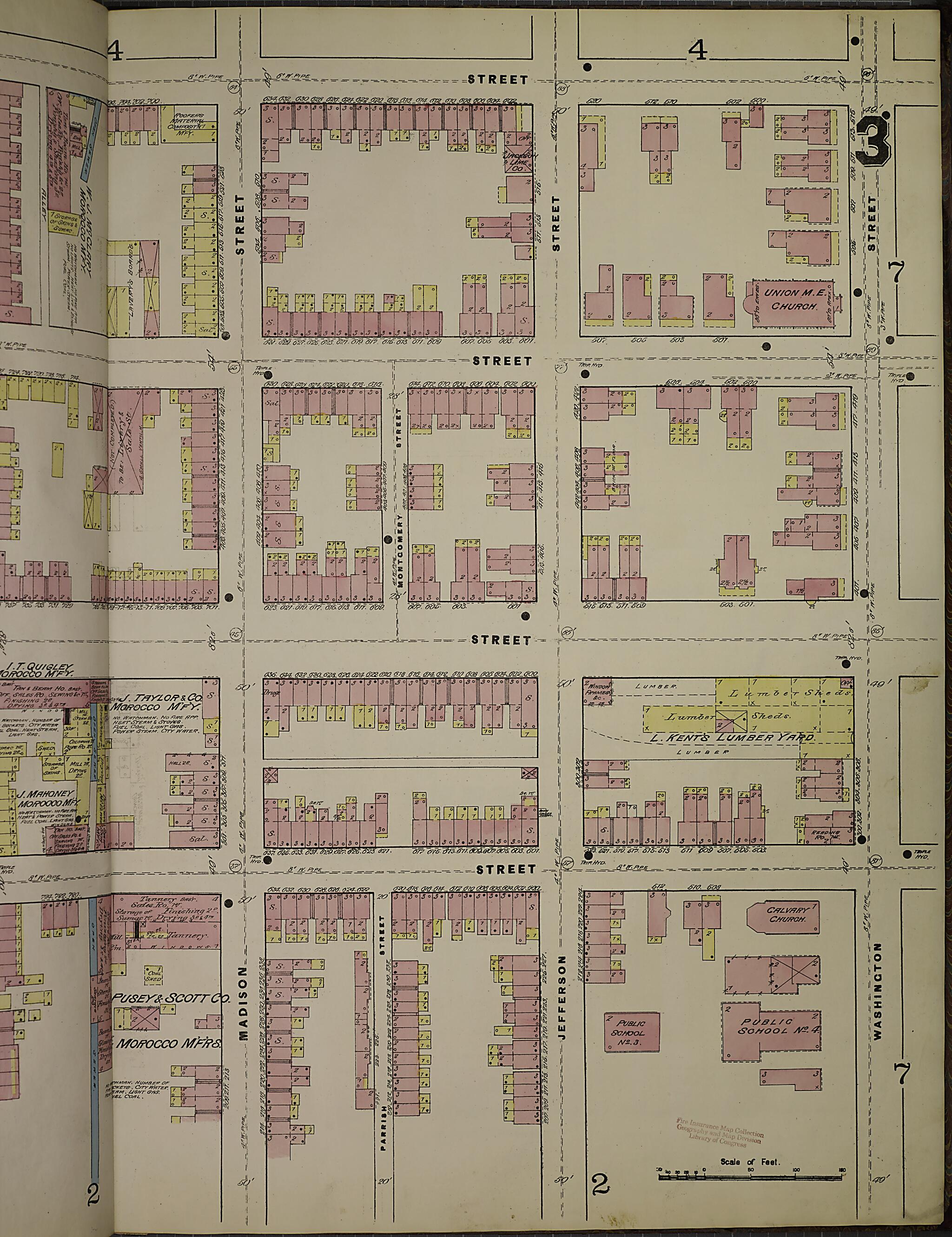 This old map of Wilmington, New Castle County, Delaware was created by Sanborn Map Company in 1884