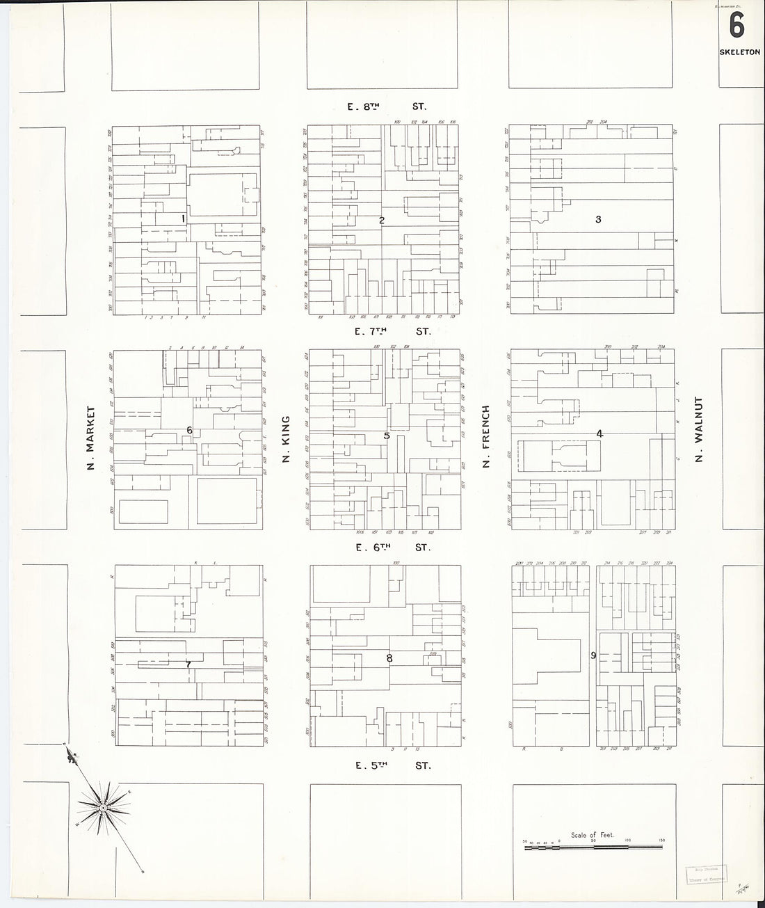 This old map of Wilmington, New Castle County, Delaware was created by Sanborn Map Company in 1901