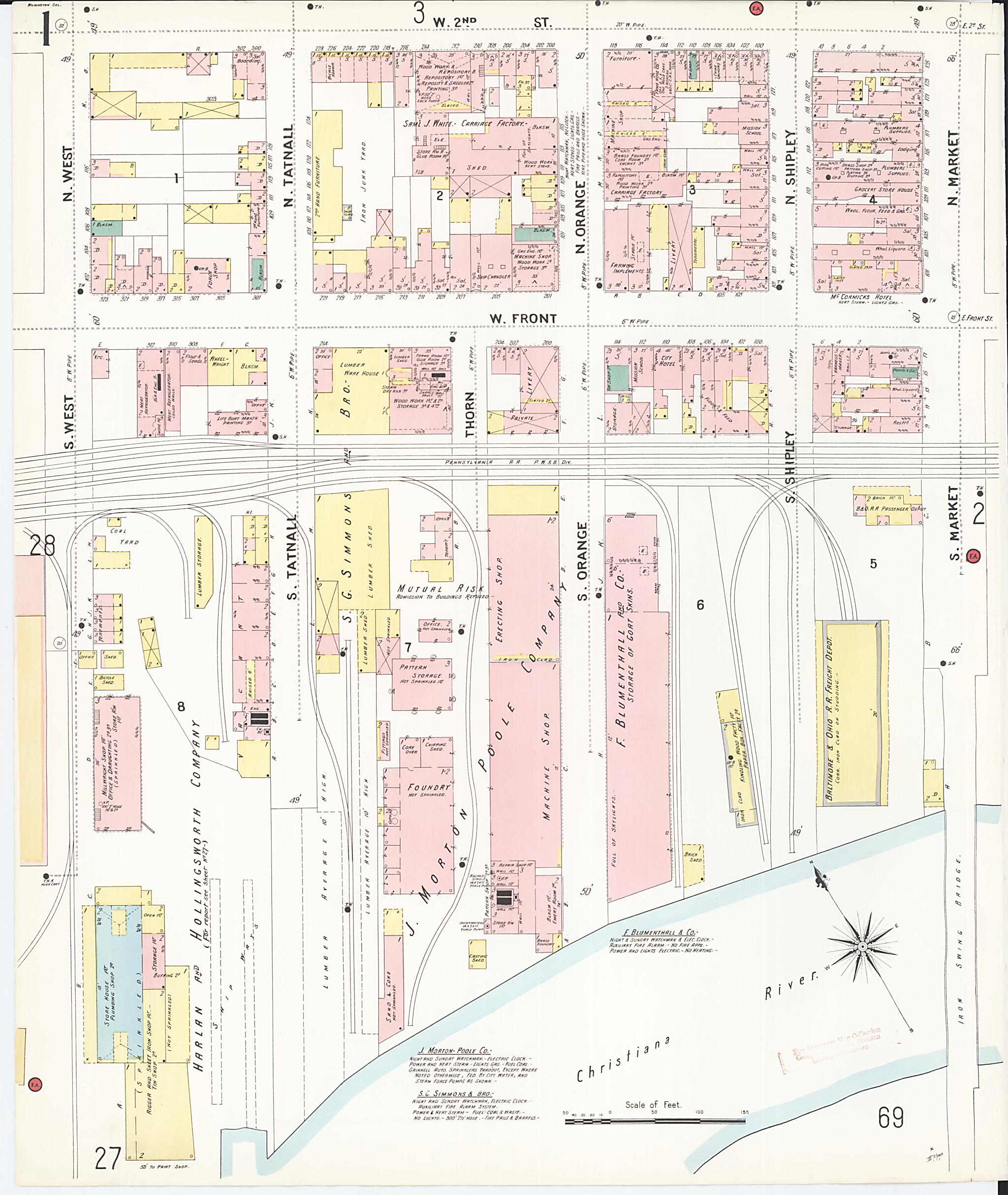 Wilmington, New Castle County, Delaware 1901 (Sheet 2 of 80) by Relic Map Company