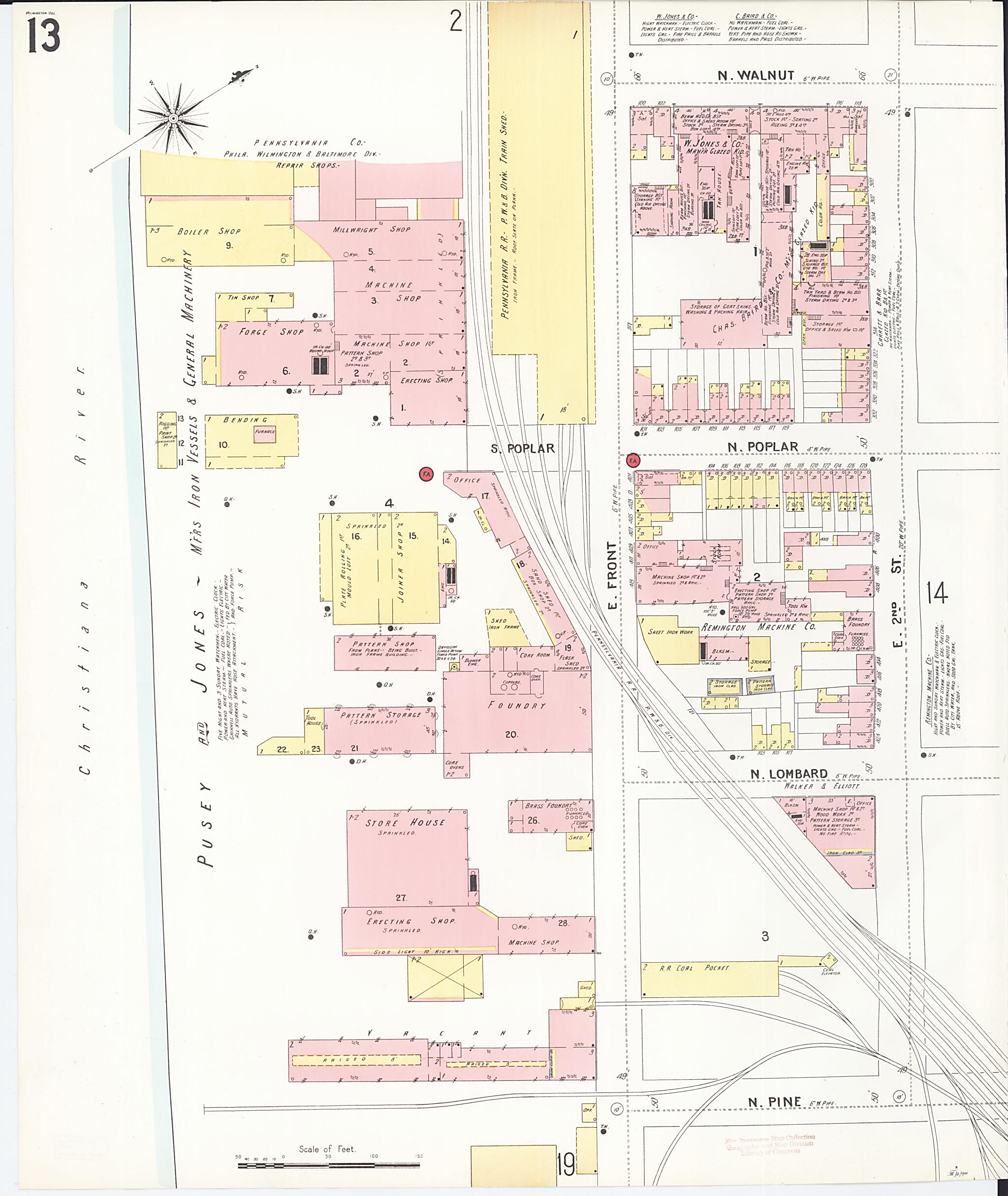 Wilmington, New Castle County, Delaware 1901 (Sheet 20 of 80) by Relic Map Company