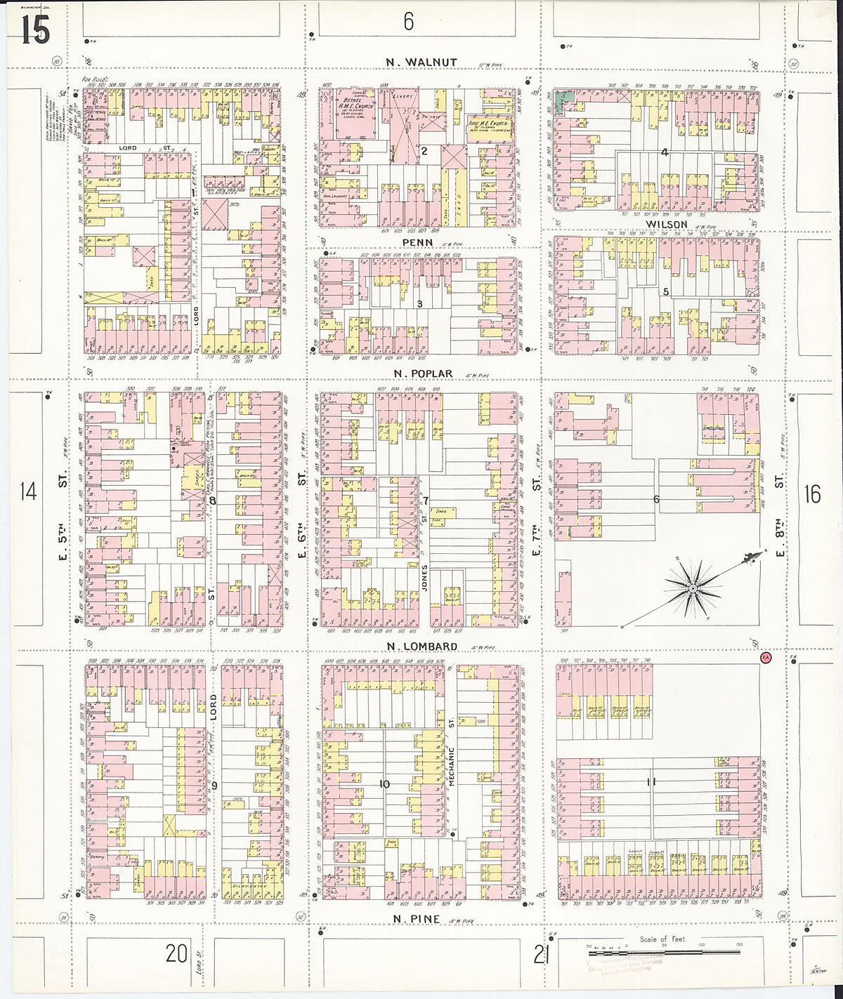Wilmington, New Castle County, Delaware 1901 (Sheet 22 of 80) by Relic Map Company