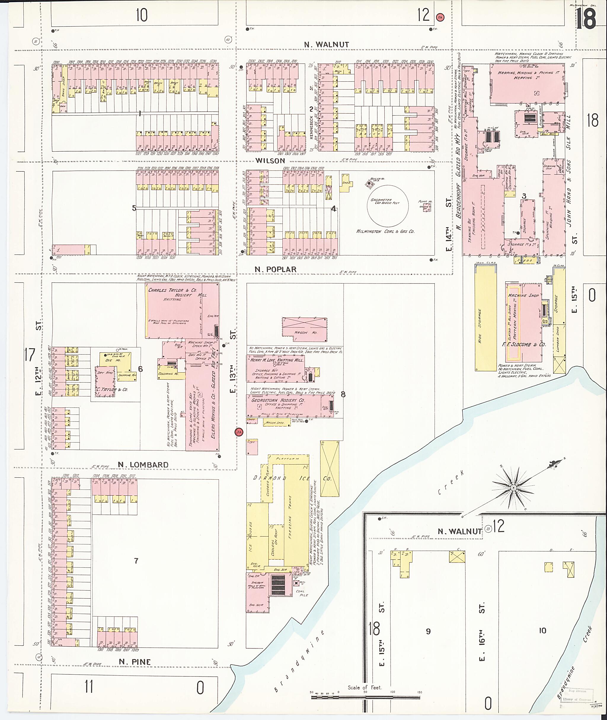 Wilmington, New Castle County, Delaware 1901 (Sheet 25 of 80) by Relic Map Company