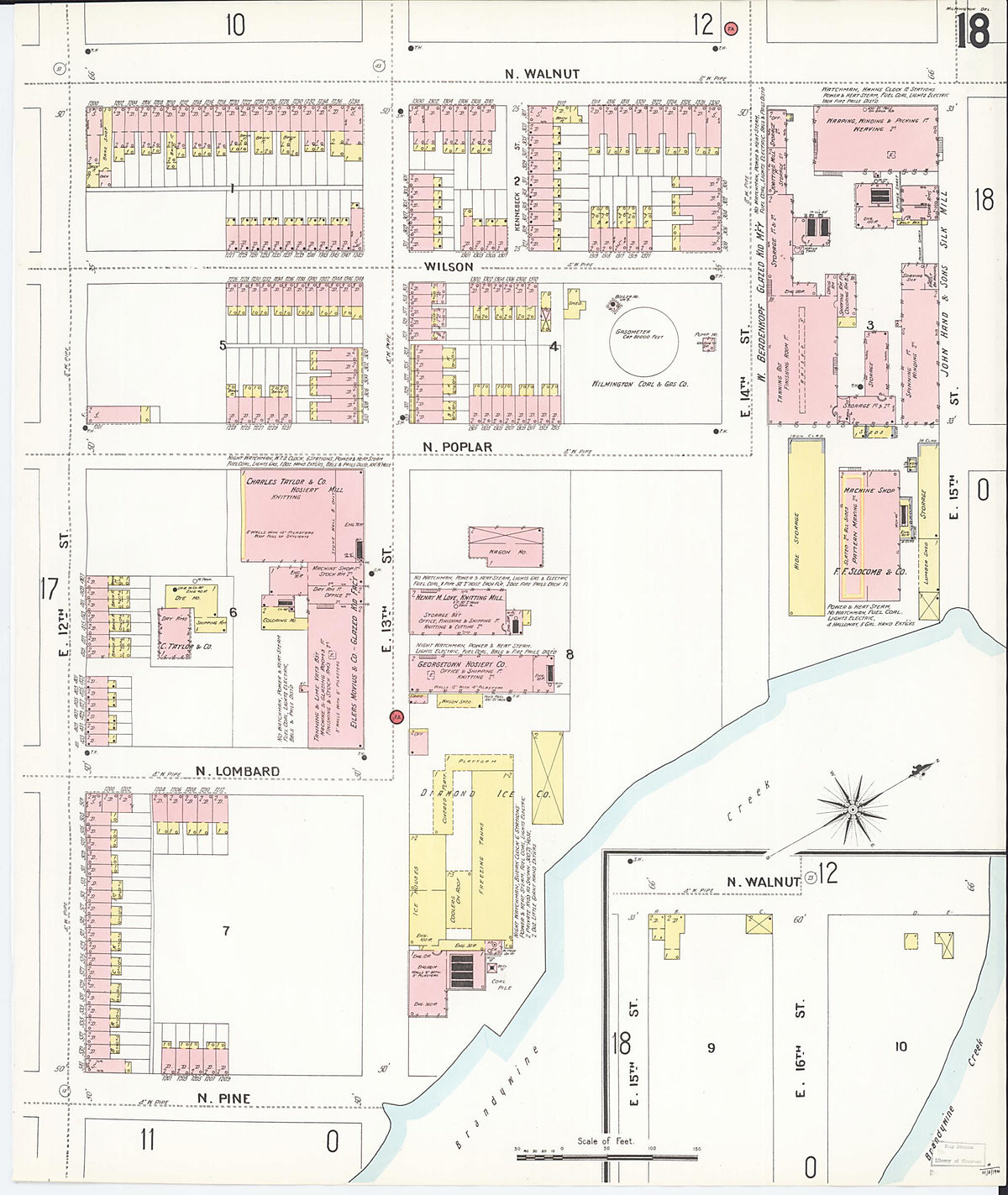 Wilmington, New Castle County, Delaware 1901 (Sheet 25 of 80) by Relic Map Company