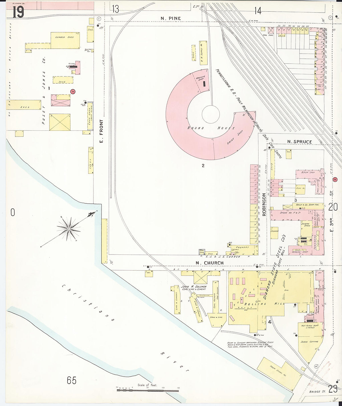 Wilmington, New Castle County, Delaware 1901 (Sheet 26 of 80) by Relic Map Company