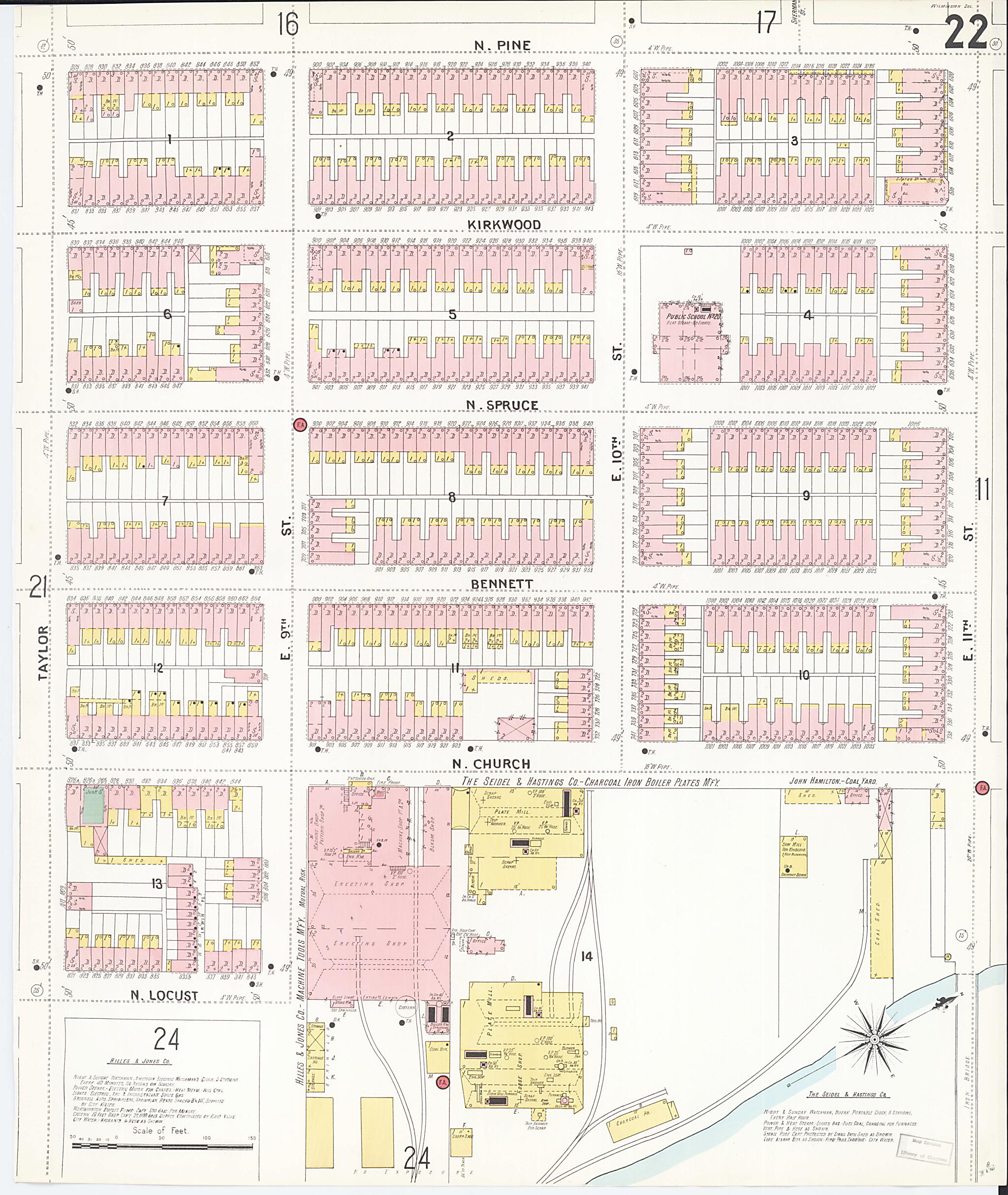 Wilmington, New Castle County, Delaware 1901 (Sheet 29 of 80) by Relic Map Company