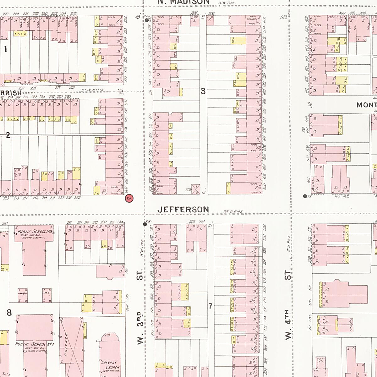 This old map of Wilmington, New Castle County, Delaware was created by Sanborn Map Company in 1901