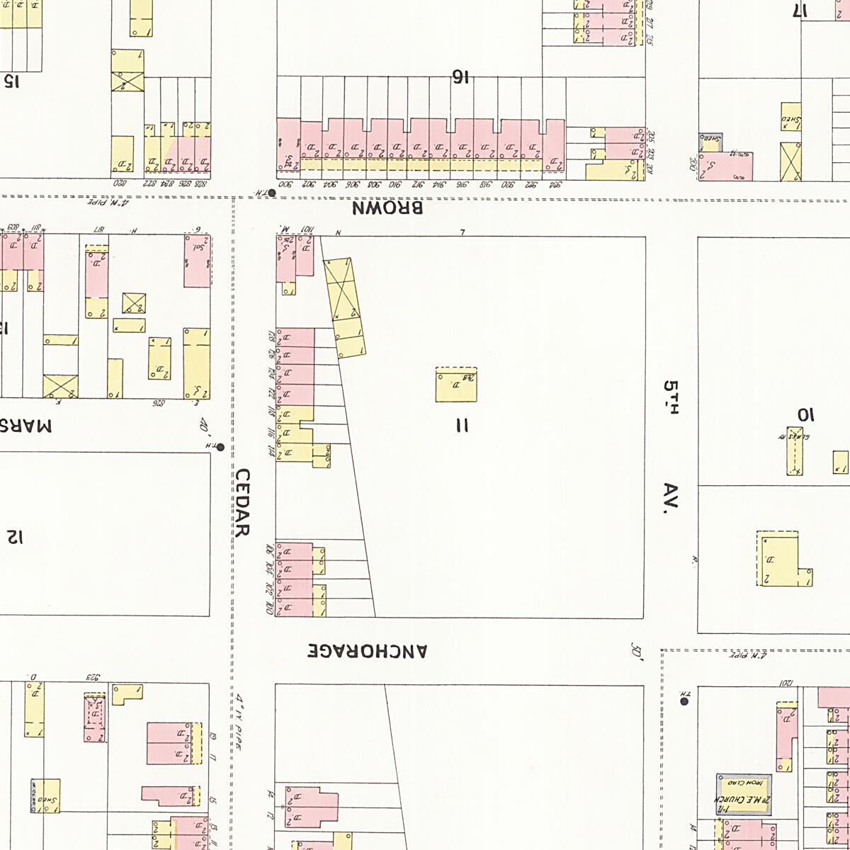 This old map of Wilmington, New Castle County, Delaware was created by Sanborn Map Company in 1901