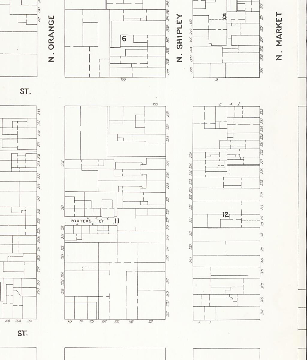 This old map of Wilmington, New Castle County, Delaware was created by Sanborn Map Company in 1901