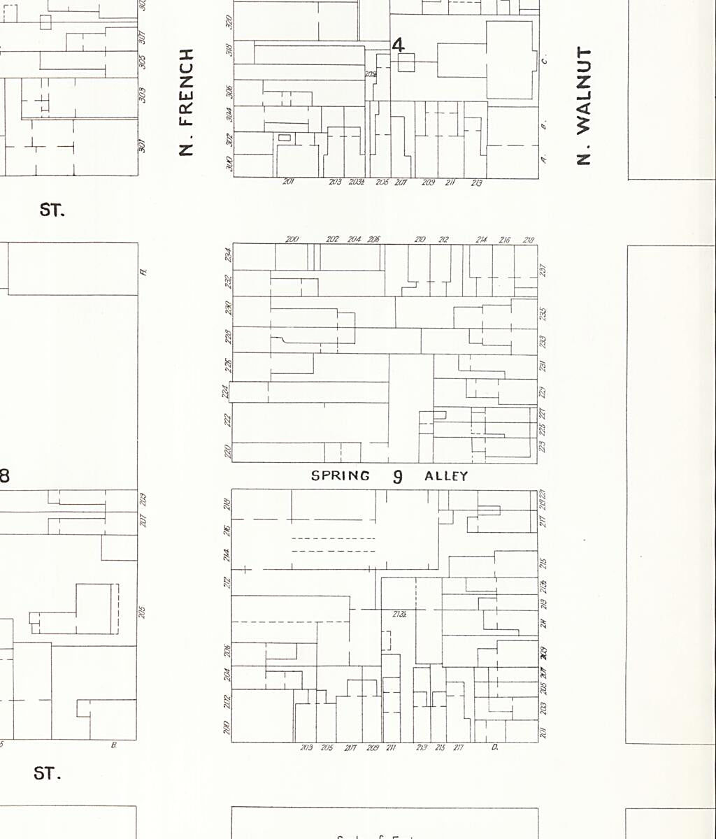 This old map of Wilmington, New Castle County, Delaware was created by Sanborn Map Company in 1901