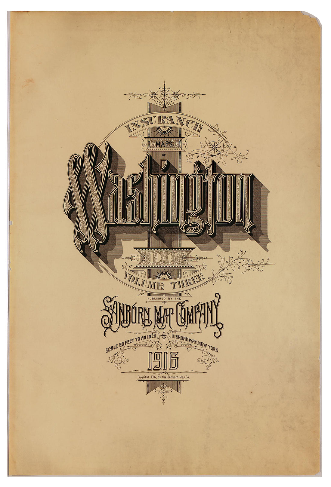 This old map of Takoma Park, Washington D.C. was created by Sanborn Map Company in 1916