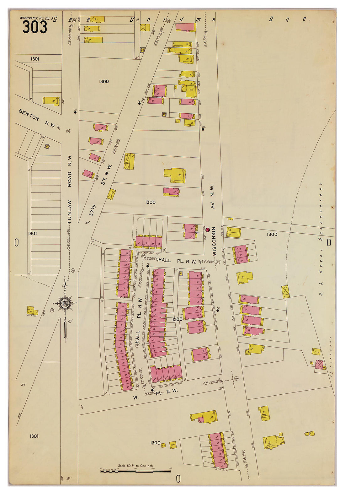 This old map of Takoma Park, Washington D.C. was created by Sanborn Map Company in 1916