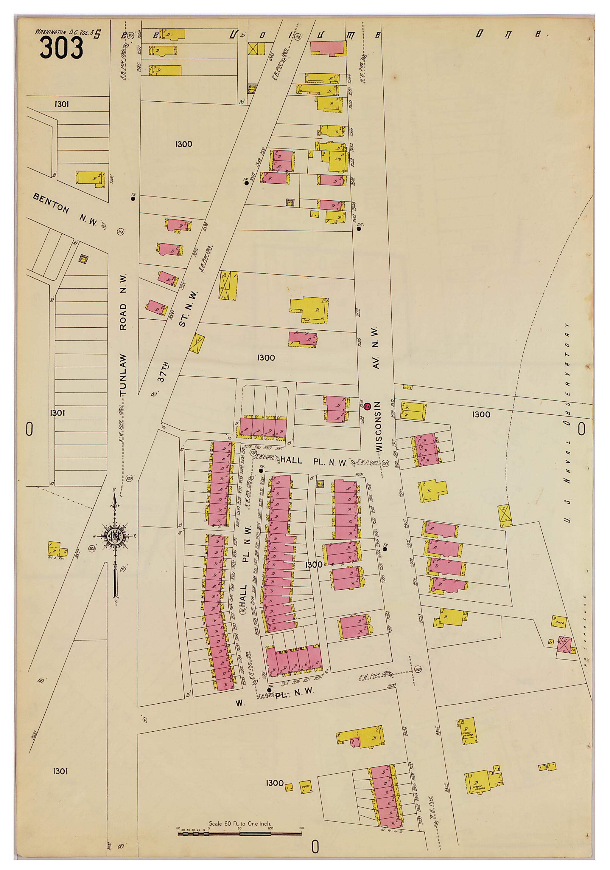 This old map of Takoma Park, Washington D.C. was created by Sanborn Map Company in 1916