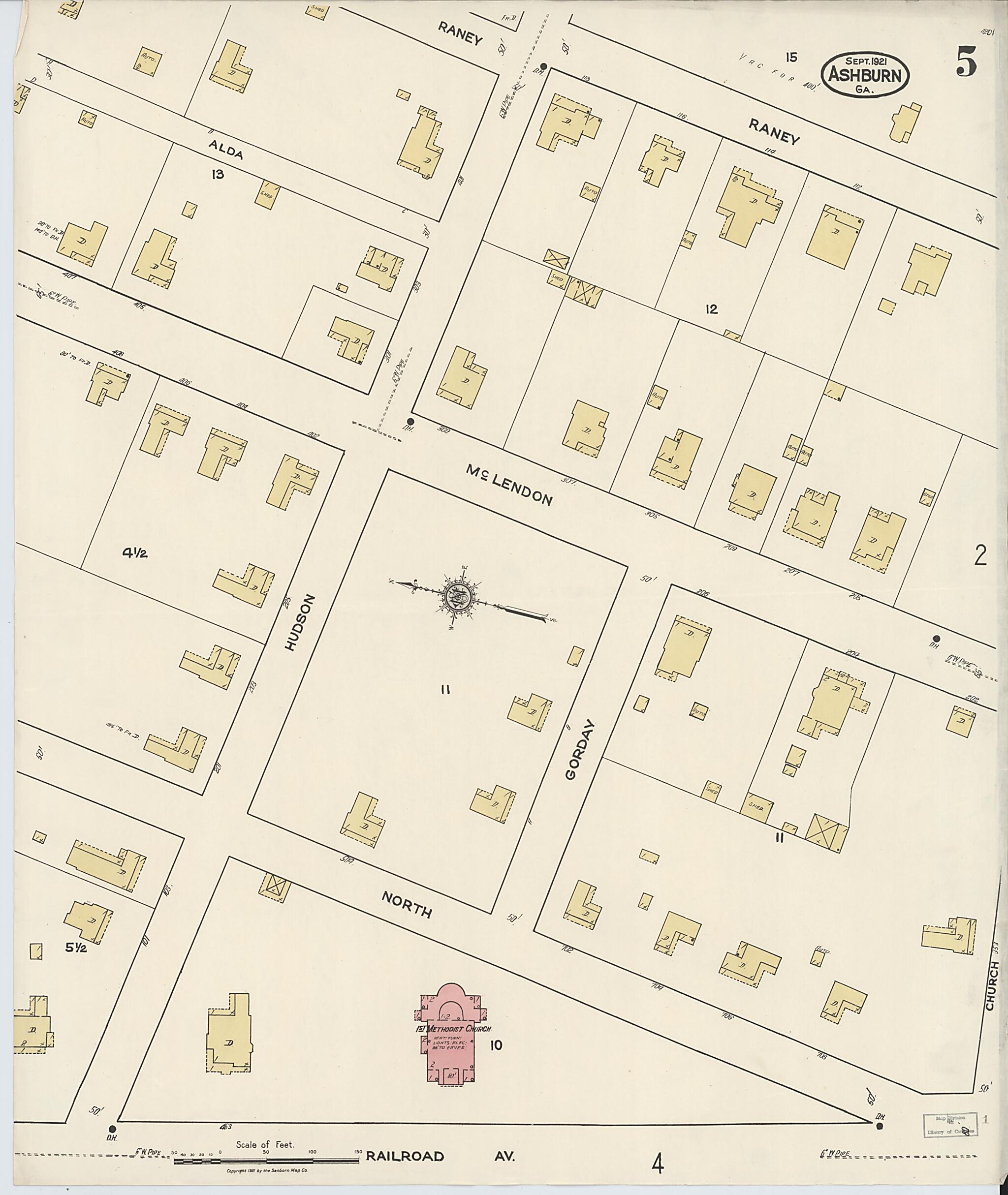 Ashburn, Turner County, Georgia 1921 (Sheet 5 of 5) by Relic Map Company