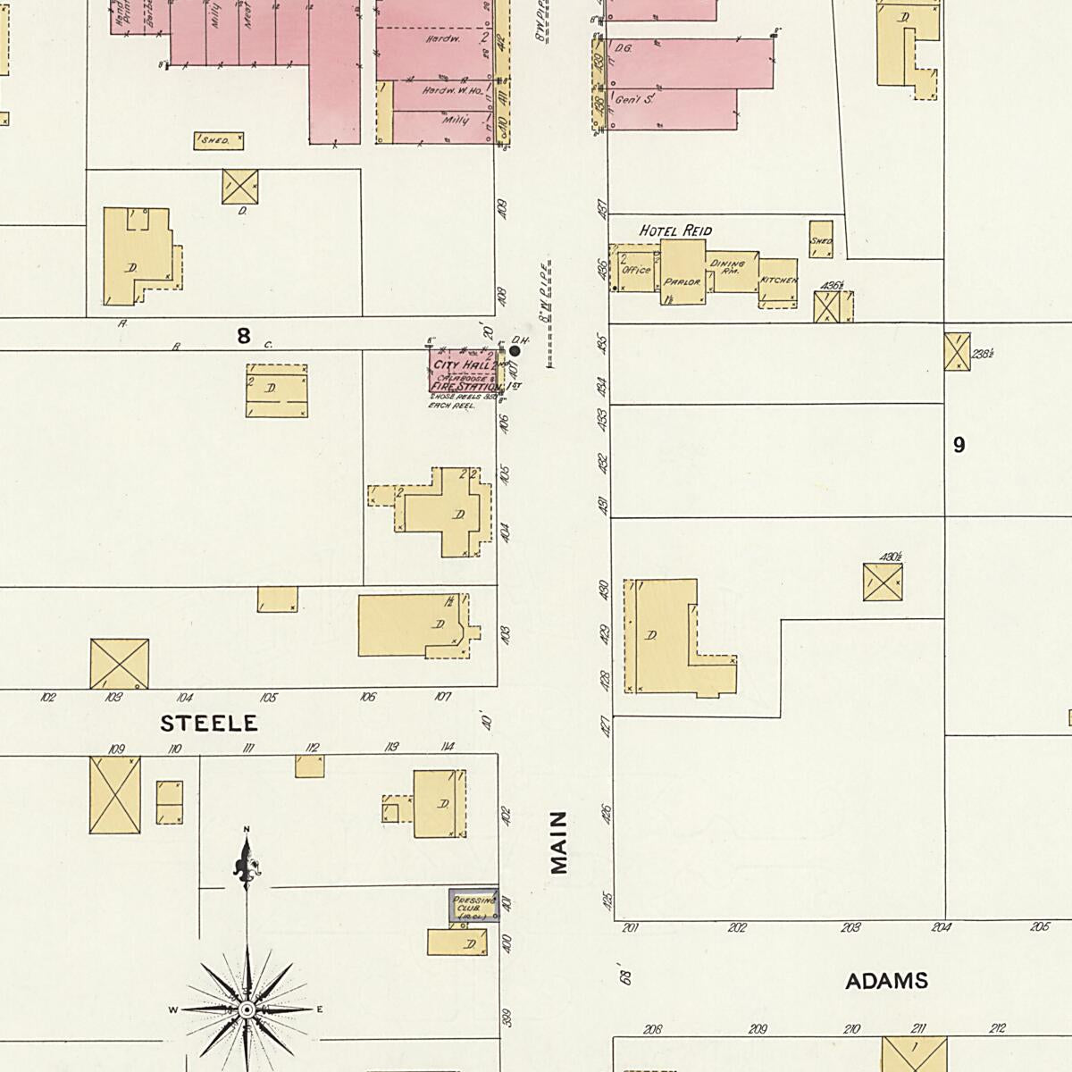 This old map of Boston, Thomas County, Georgia was created by Sanborn Map Company in 1909