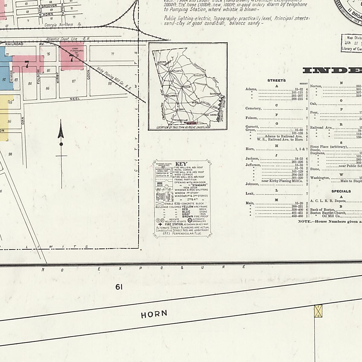 This old map of Boston, Thomas County, Georgia was created by Sanborn Map Company in 1916
