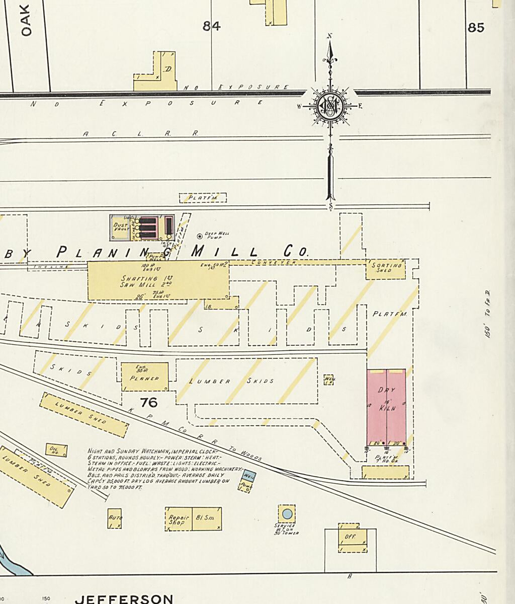 This old map of Boston, Thomas County, Georgia was created by Sanborn Map Company in 1916