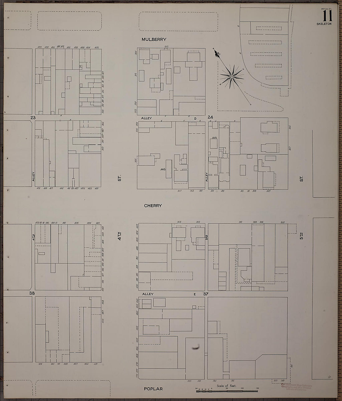 This old map of Macon, Jones County, Georgia was created by Sanborn Map Company in 1908