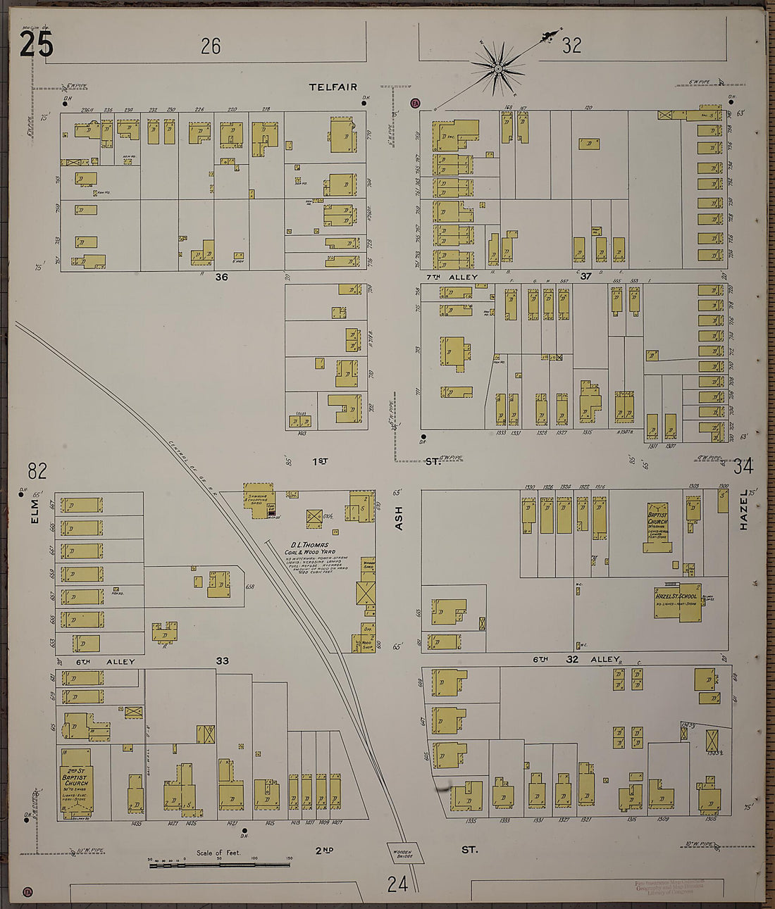 This old map of Macon, Jones County, Georgia was created by Sanborn Map Company in 1908