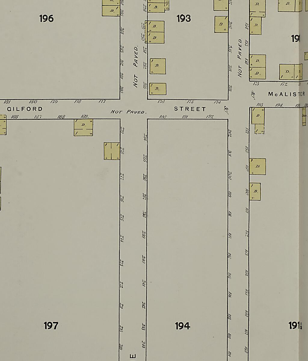 This old map of Savannah, Chatham County, Georgia was created by Sanborn Map Company in 1888