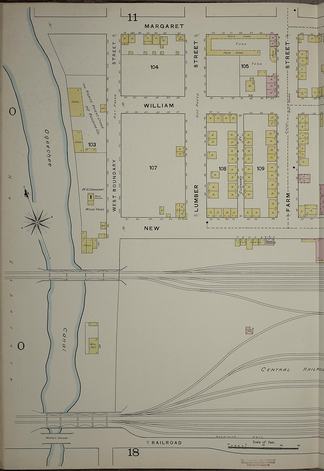 This old map of Savannah, Chatham County, Georgia was created by Sanborn Map Company in 1888