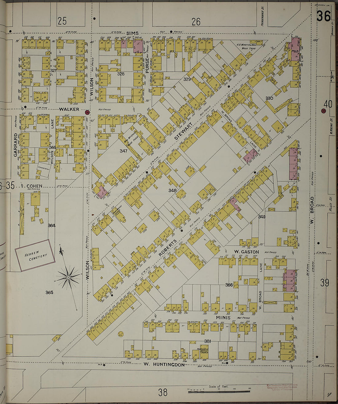 This old map of Savannah, Chatham County, Georgia was created by Sanborn Map Company in 1898