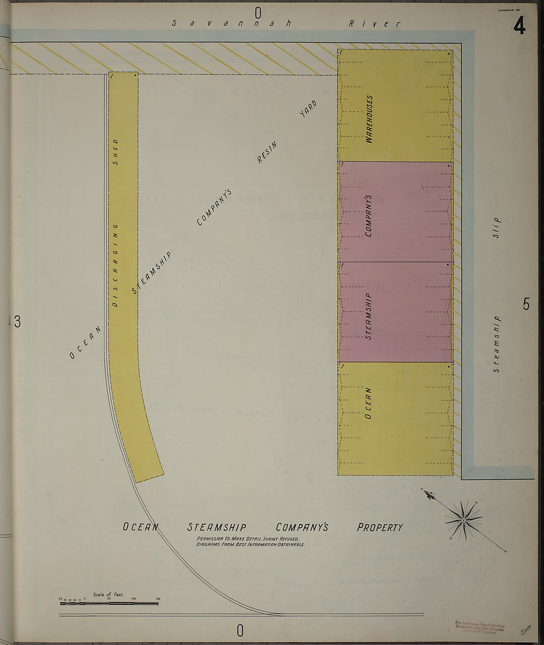 This old map of Savannah, Chatham County, Georgia was created by Sanborn Map Company in 1898