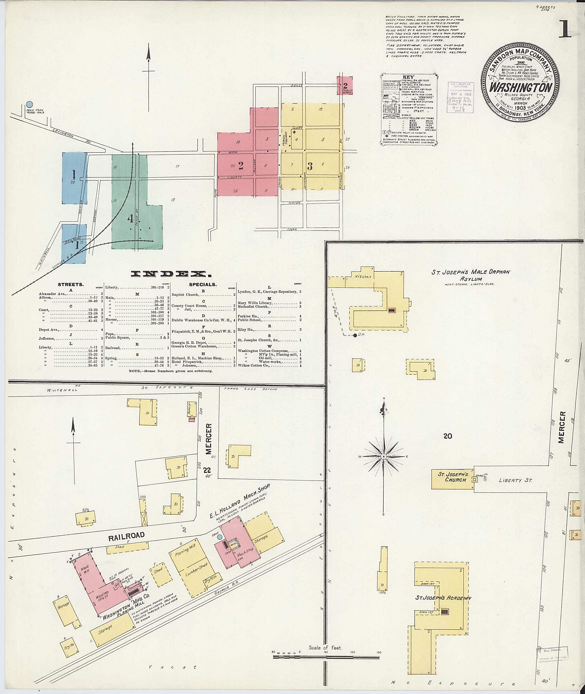 This old map of Wilkes County, Washington was created by Sanborn Map Company in 1903