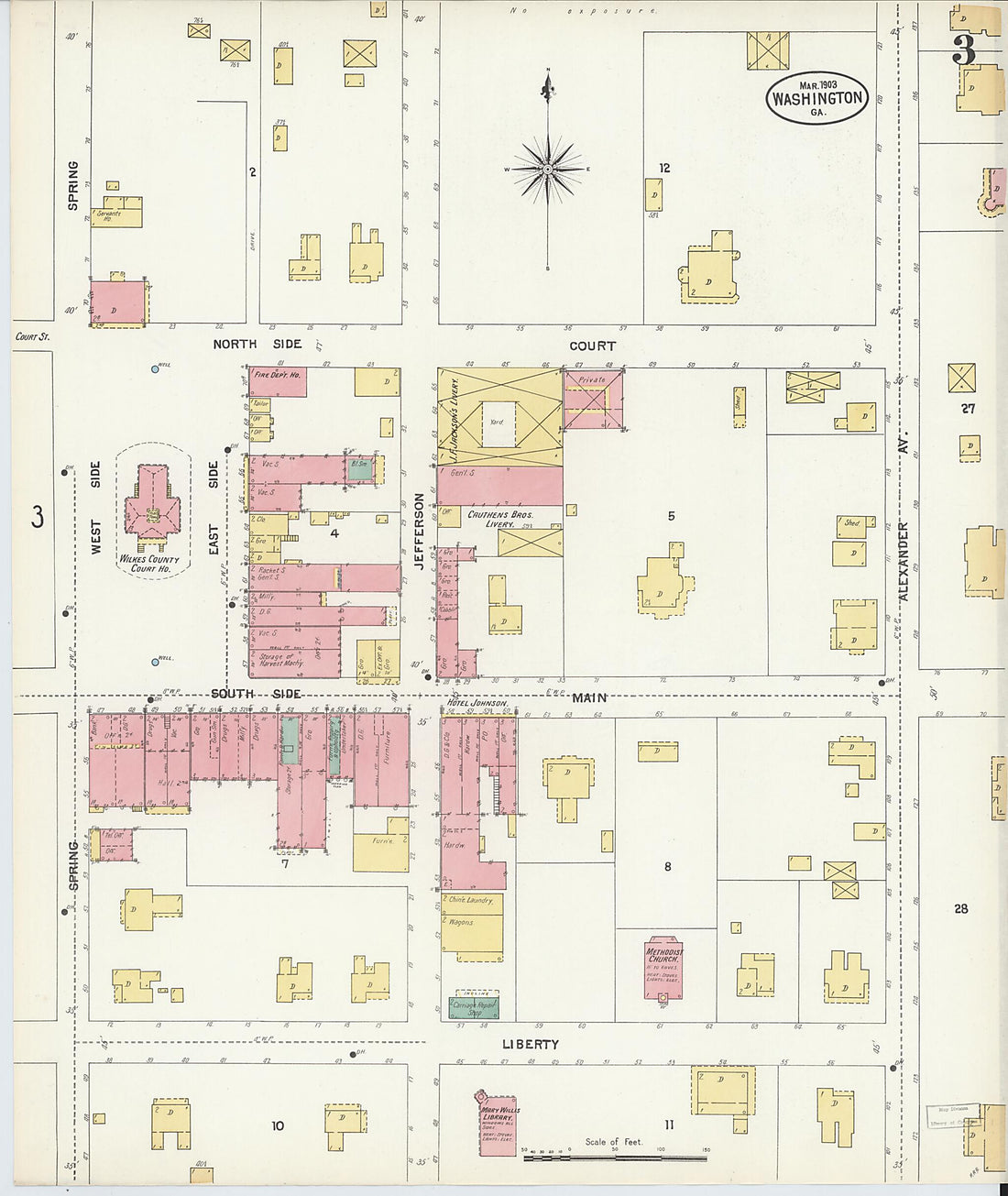 This old map of Wilkes County, Washington was created by Sanborn Map Company in 1903