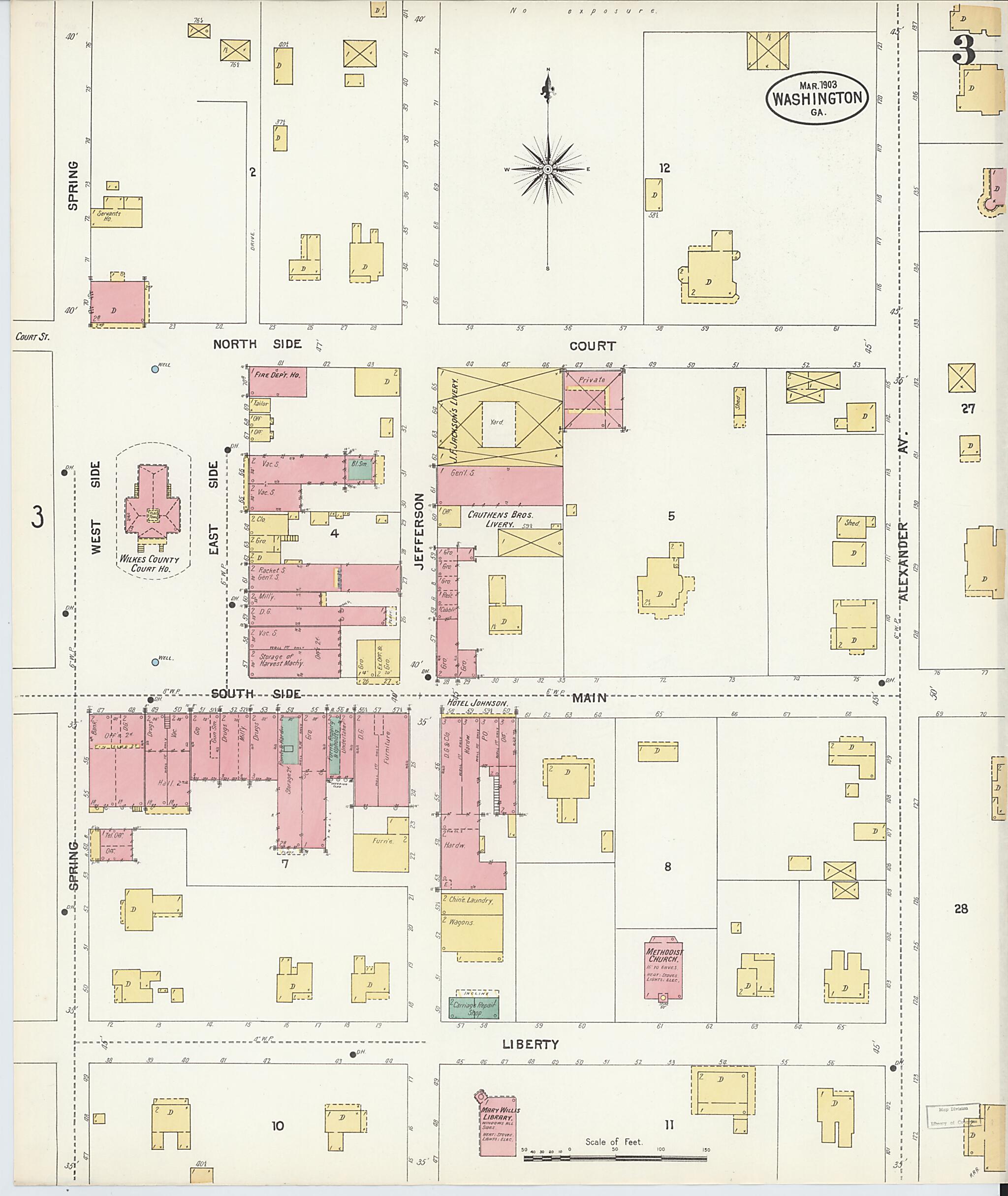 This old map of Wilkes County, Washington was created by Sanborn Map Company in 1903