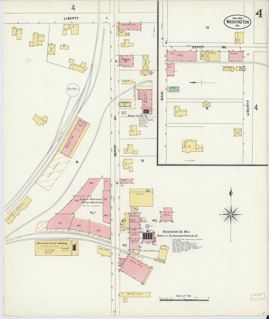 This old map of Wilkes County, Washington was created by Sanborn Map Company in 1903