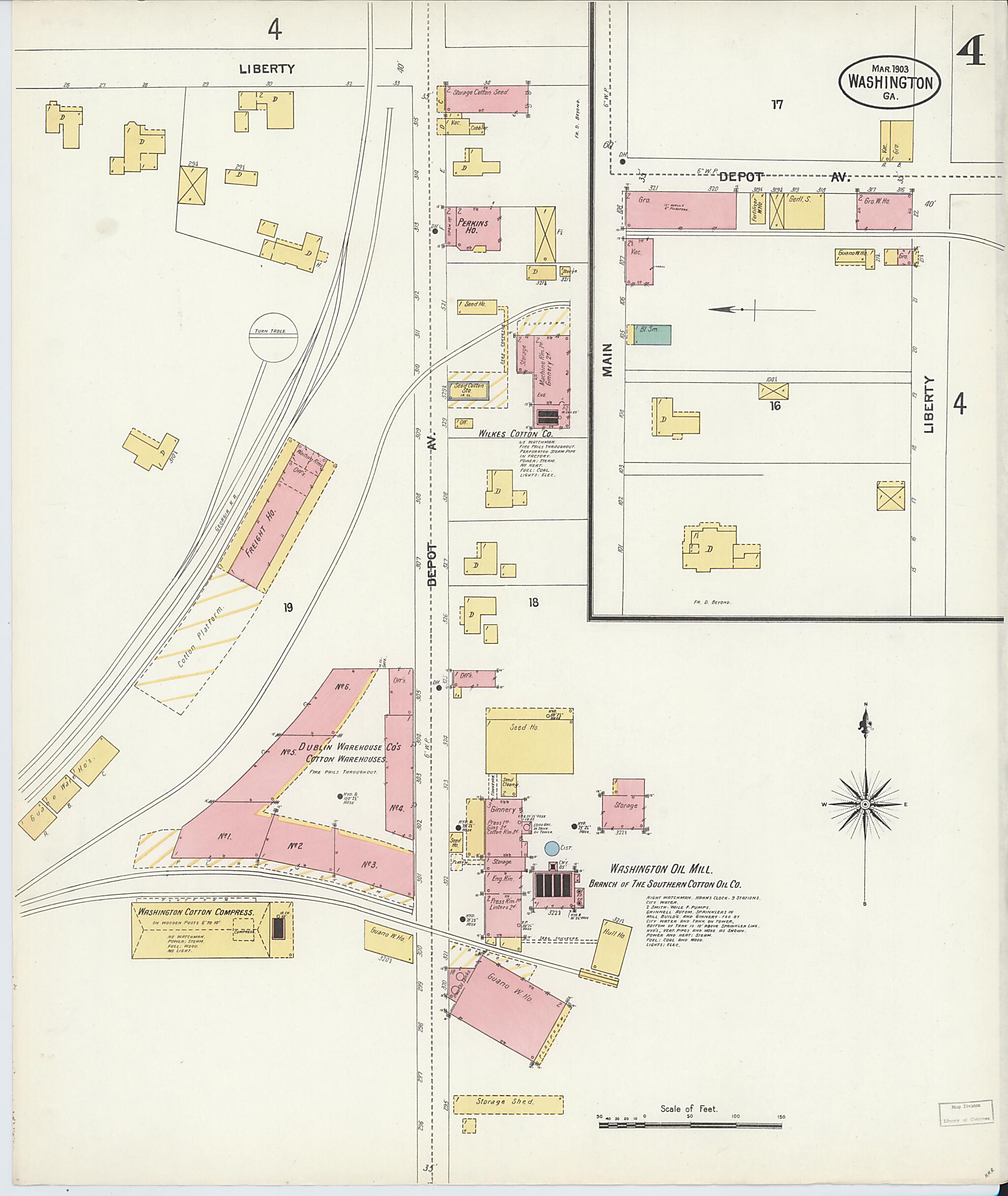 This old map of Wilkes County, Washington was created by Sanborn Map Company in 1903