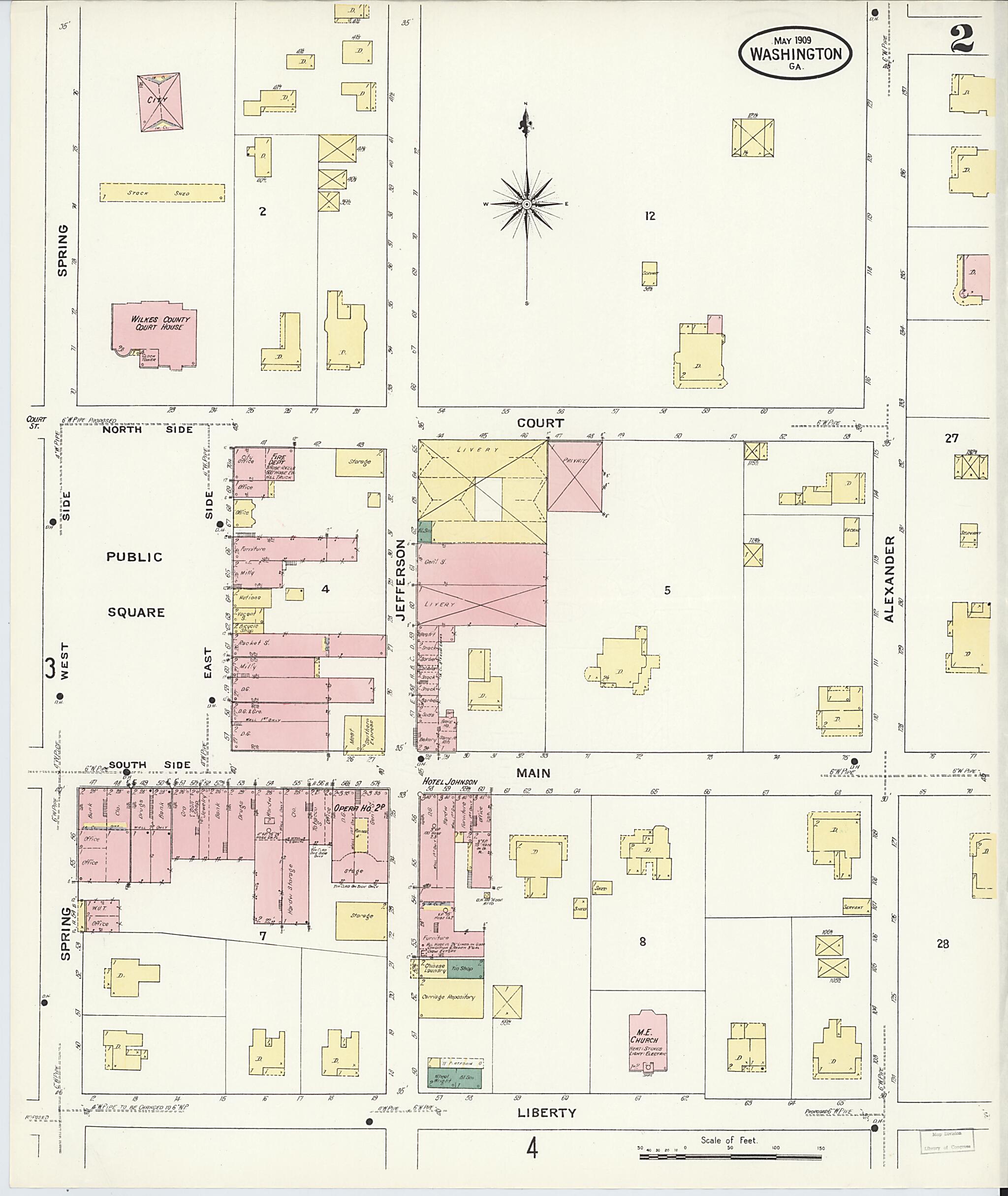 This old map of Wilkes County, Washington was created by Sanborn Map Company in 1909