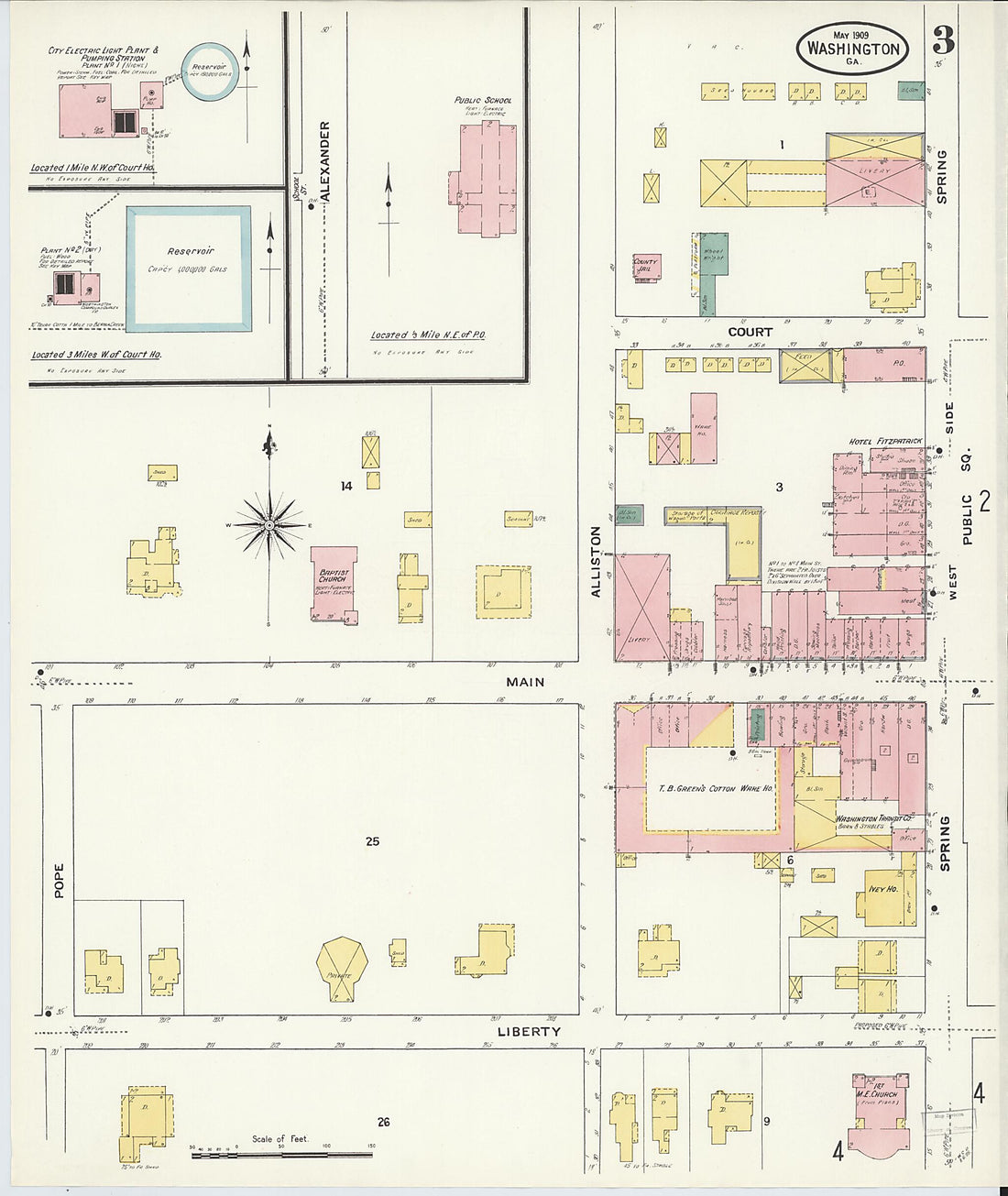This old map of Wilkes County, Washington was created by Sanborn Map Company in 1909