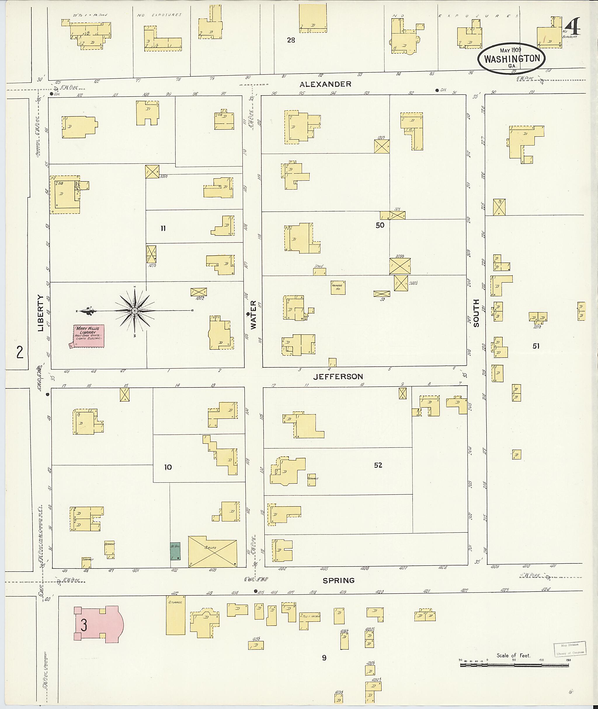 This old map of Wilkes County, Washington was created by Sanborn Map Company in 1909