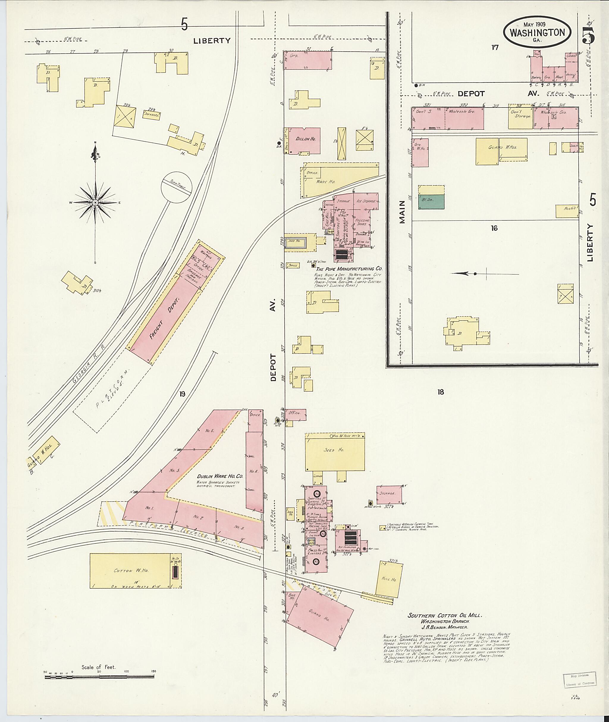 This old map of Wilkes County, Washington was created by Sanborn Map Company in 1909
