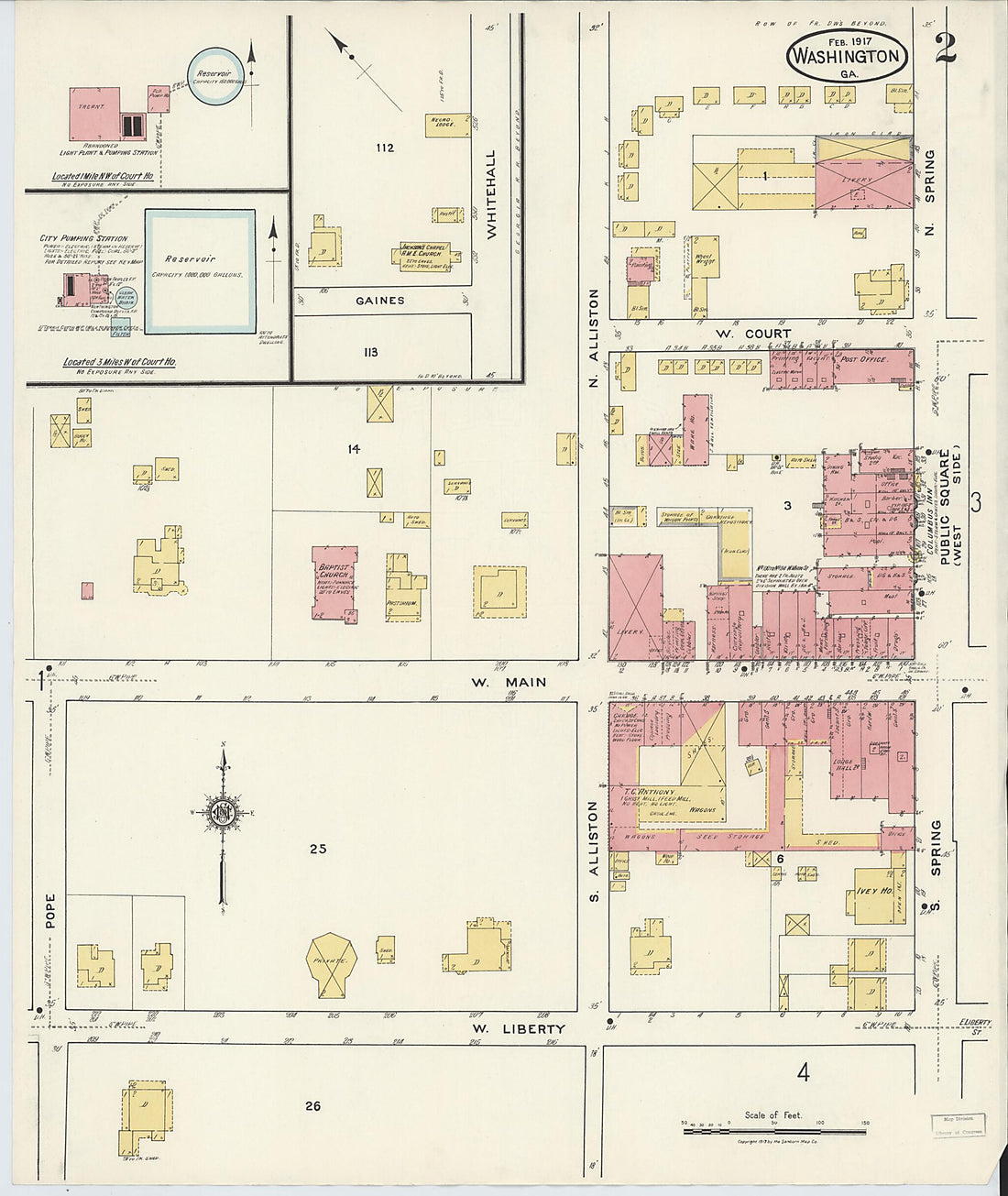 This old map of Wilkes County, Washington was created by Sanborn Map Company in 1917