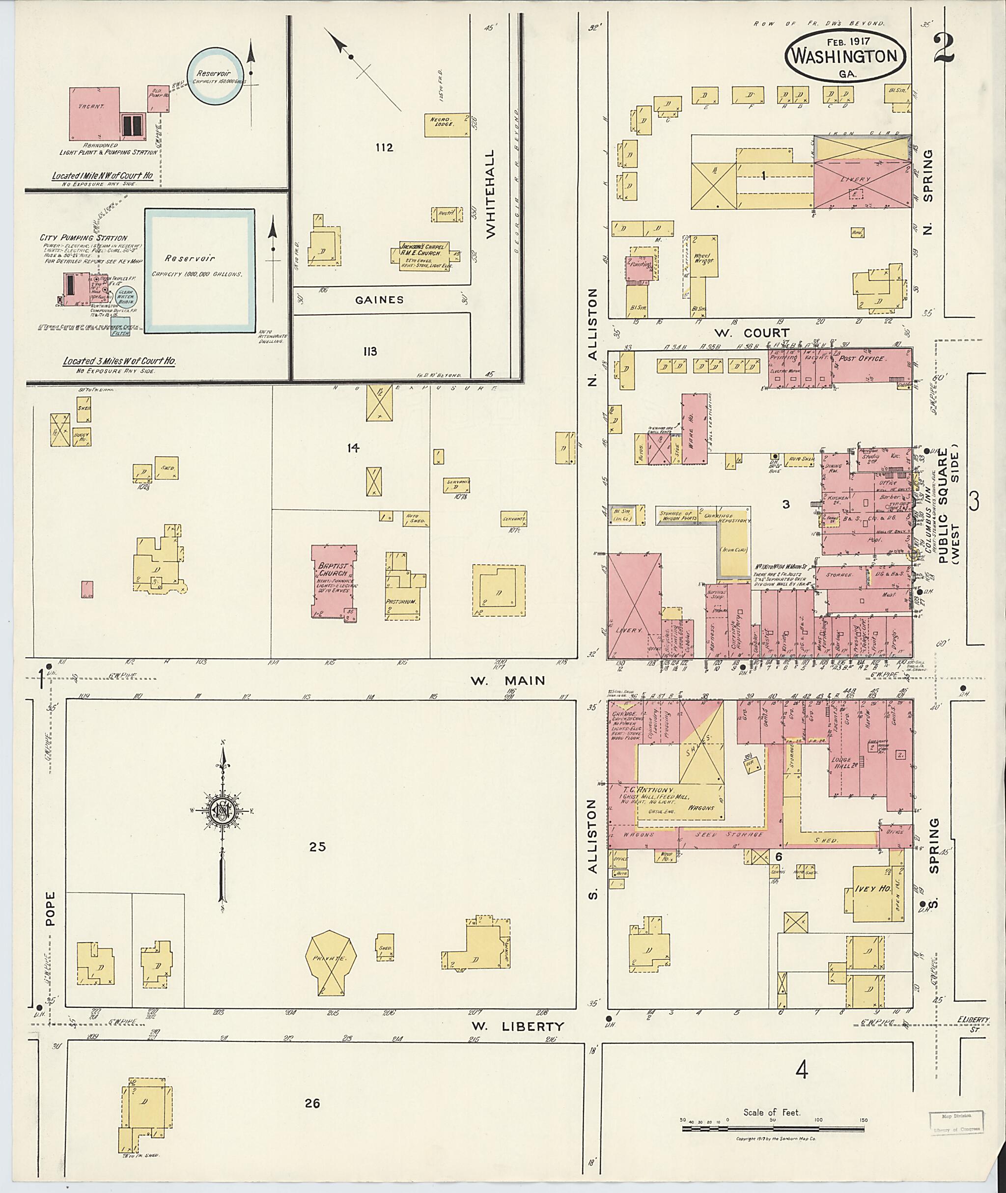 This old map of Wilkes County, Washington was created by Sanborn Map Company in 1917