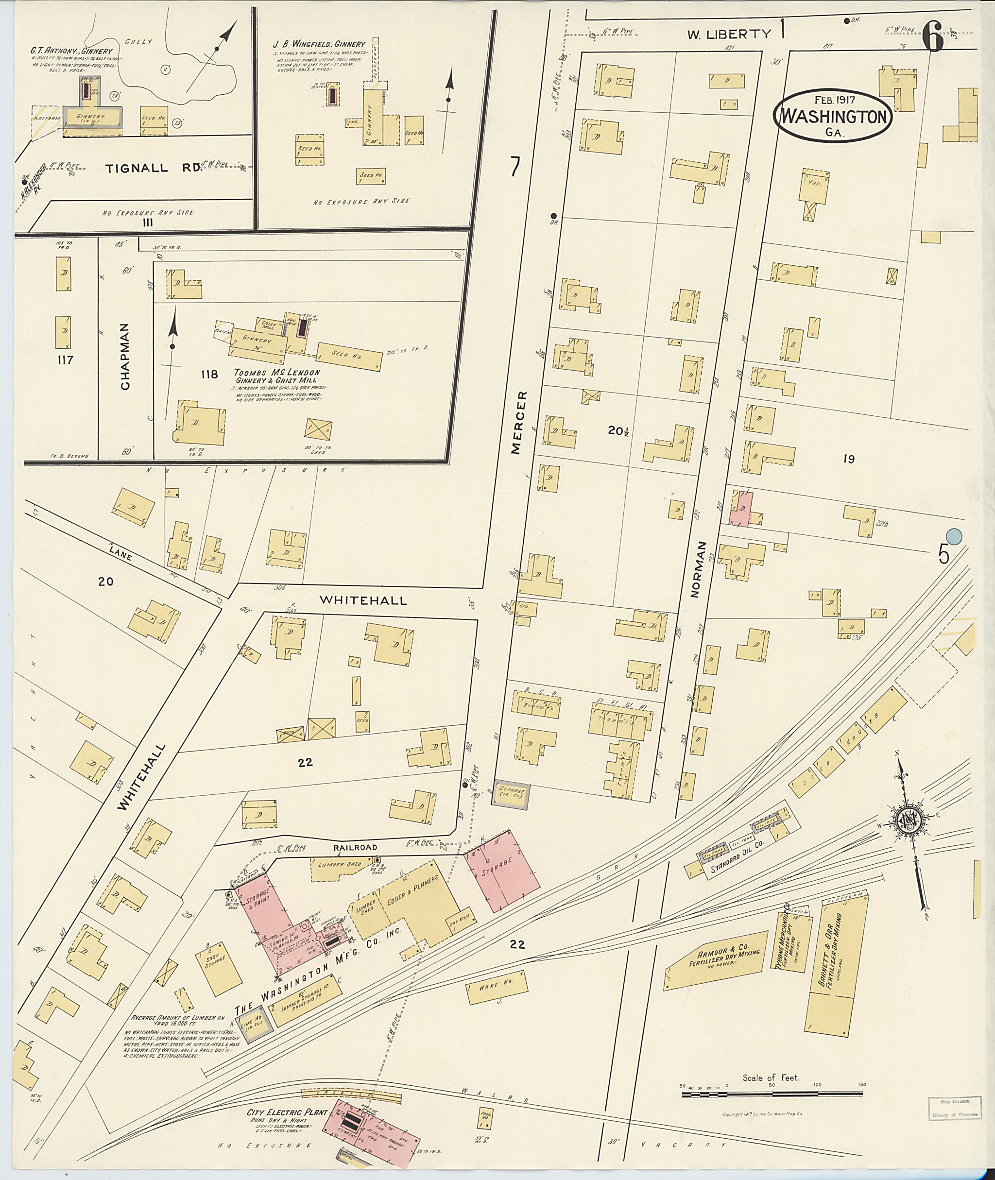 This old map of Wilkes County, Washington was created by Sanborn Map Company in 1917
